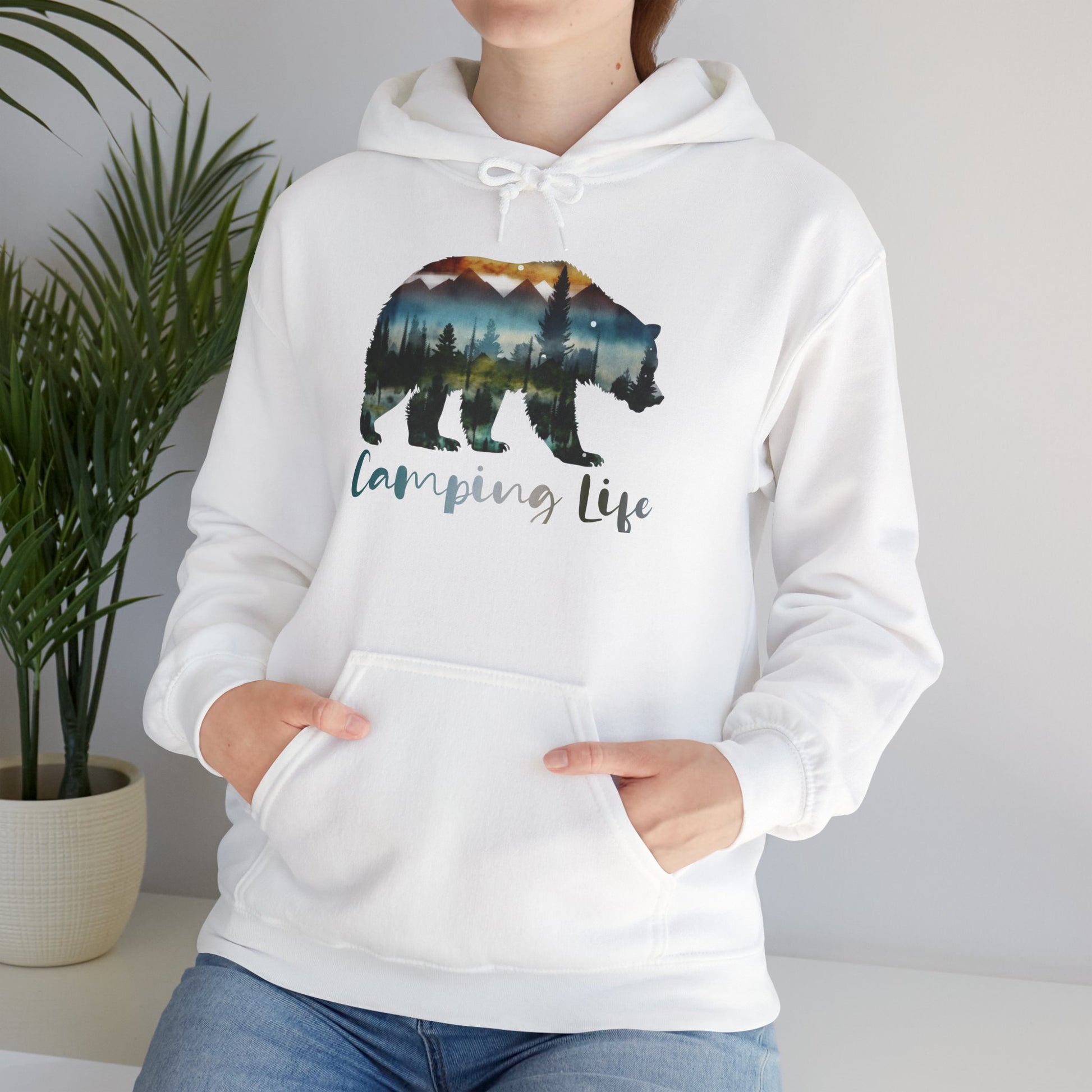 Camping Life Bear Hoodie