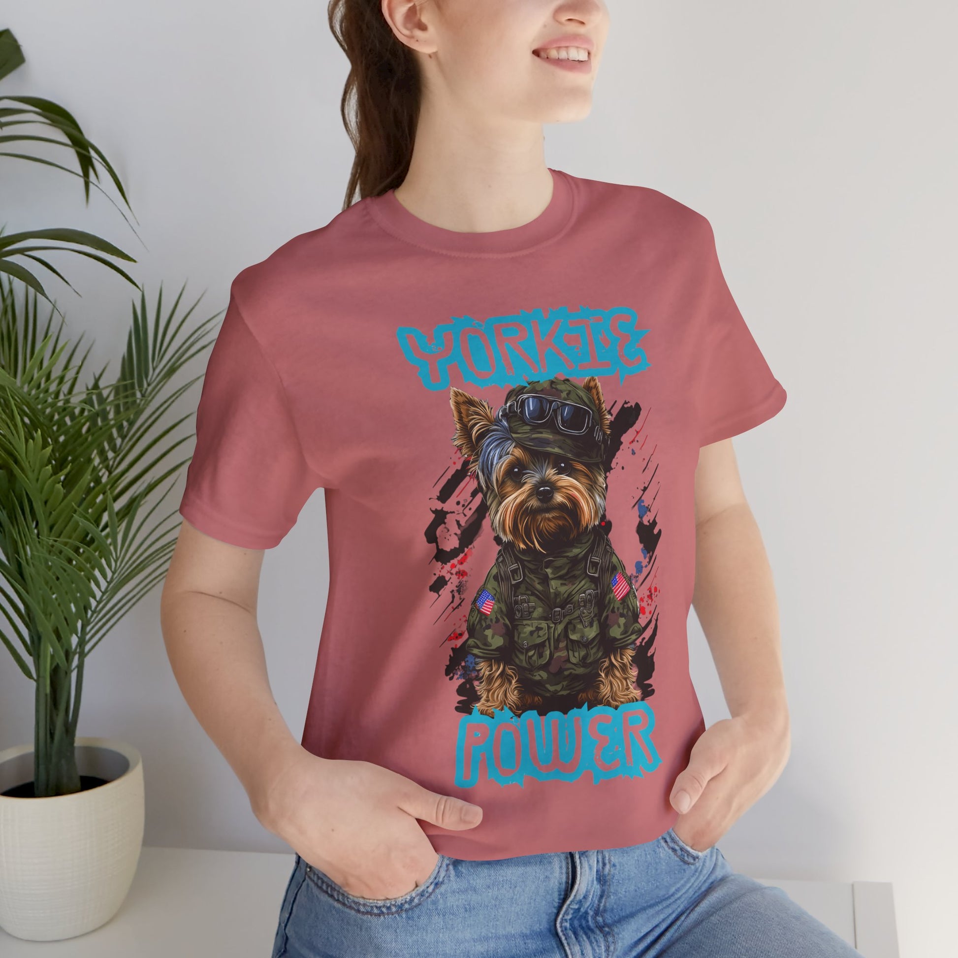 Yorkie Power Unisex Tee