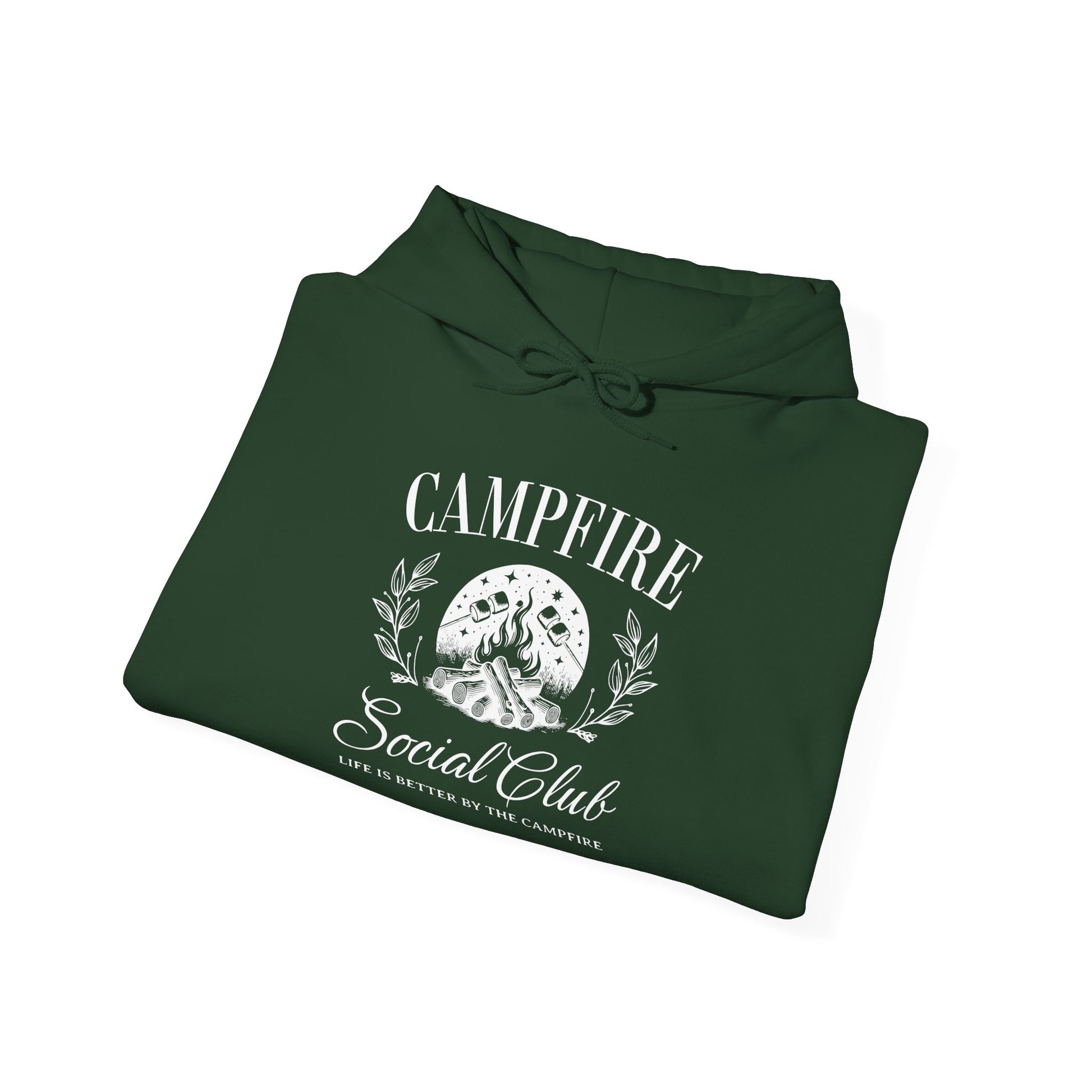 Campfire Social Club Hoodie – Life’s Better Around the Flames