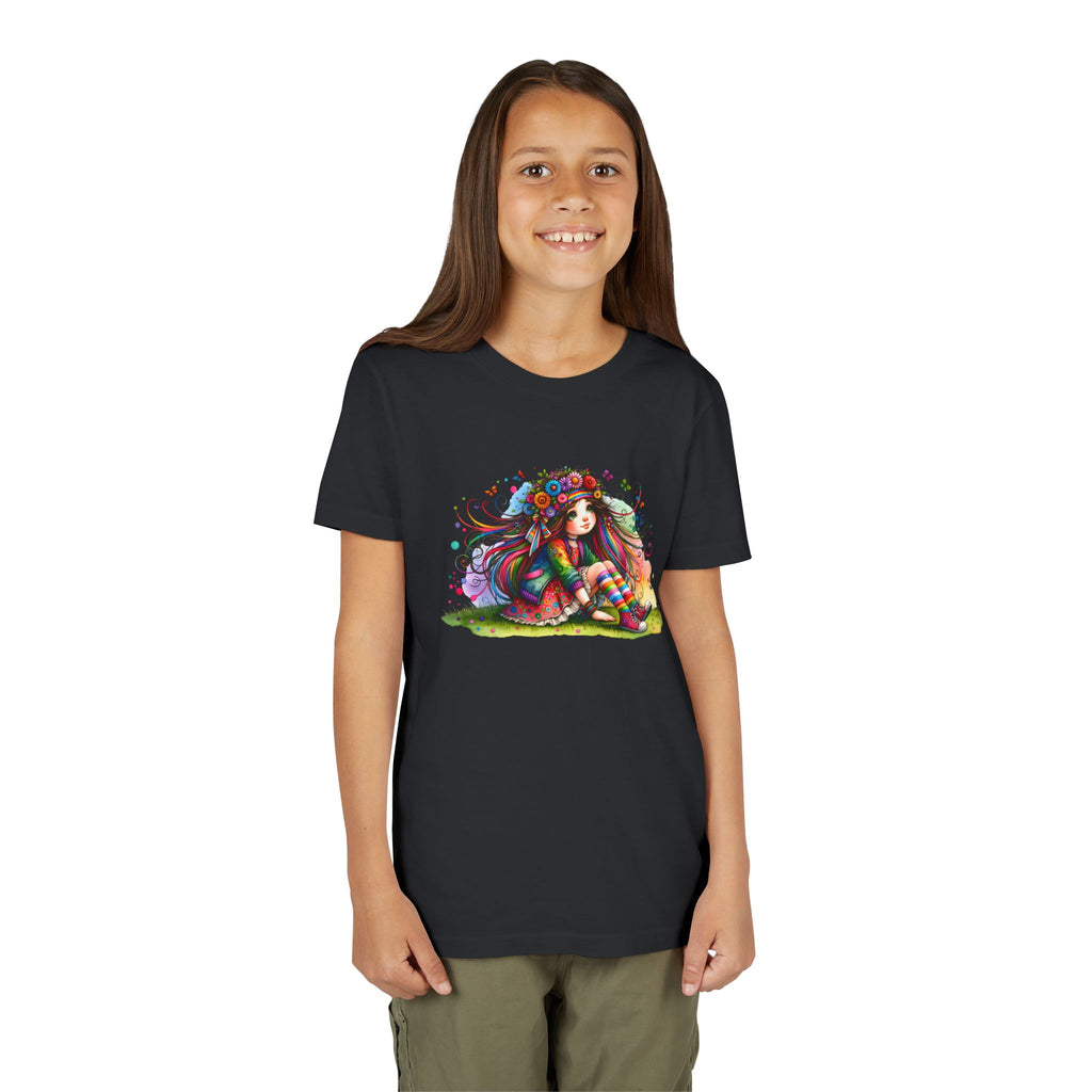 Whimsical Floral Girl Youth Tee