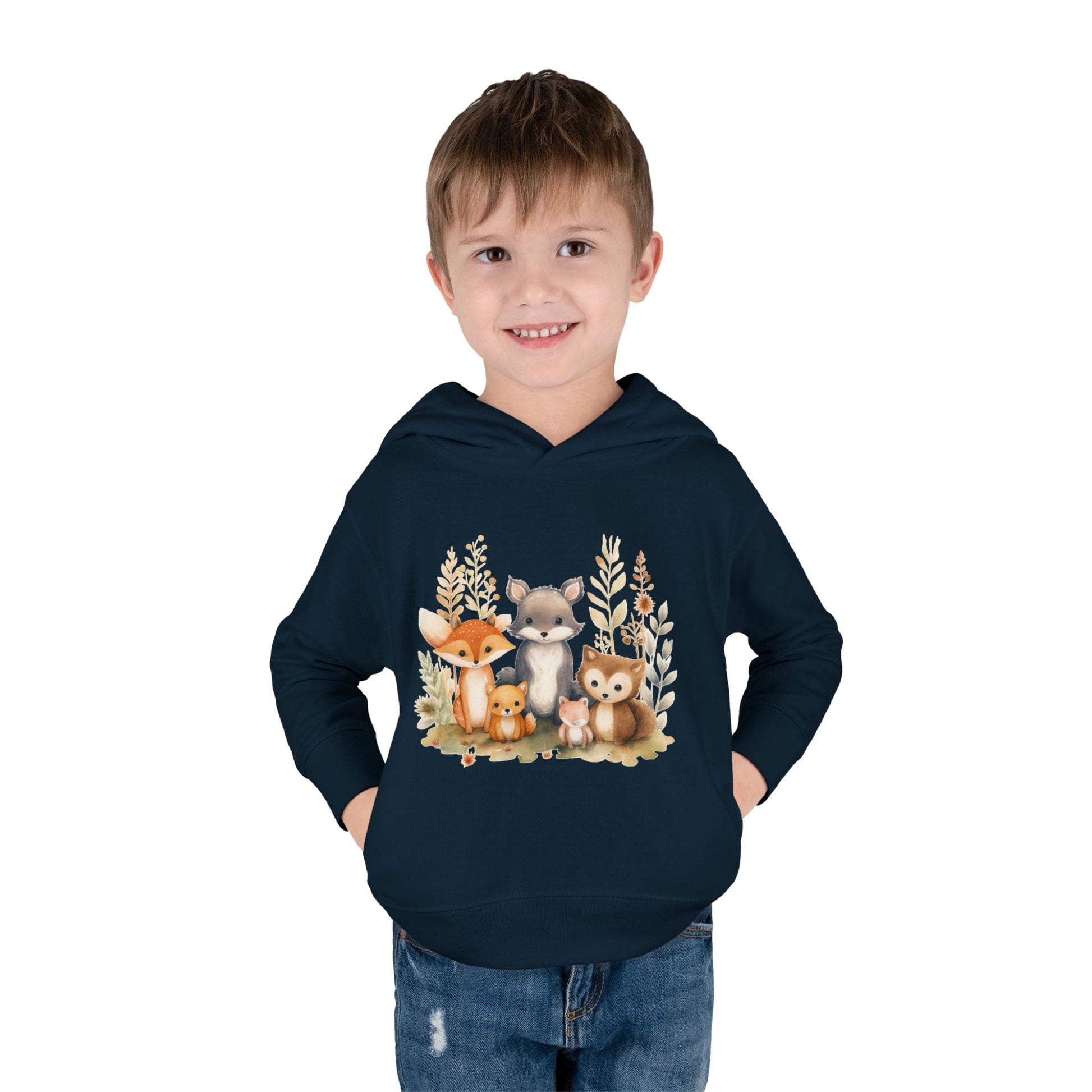 Whimsical Animal Toddler Hoodie