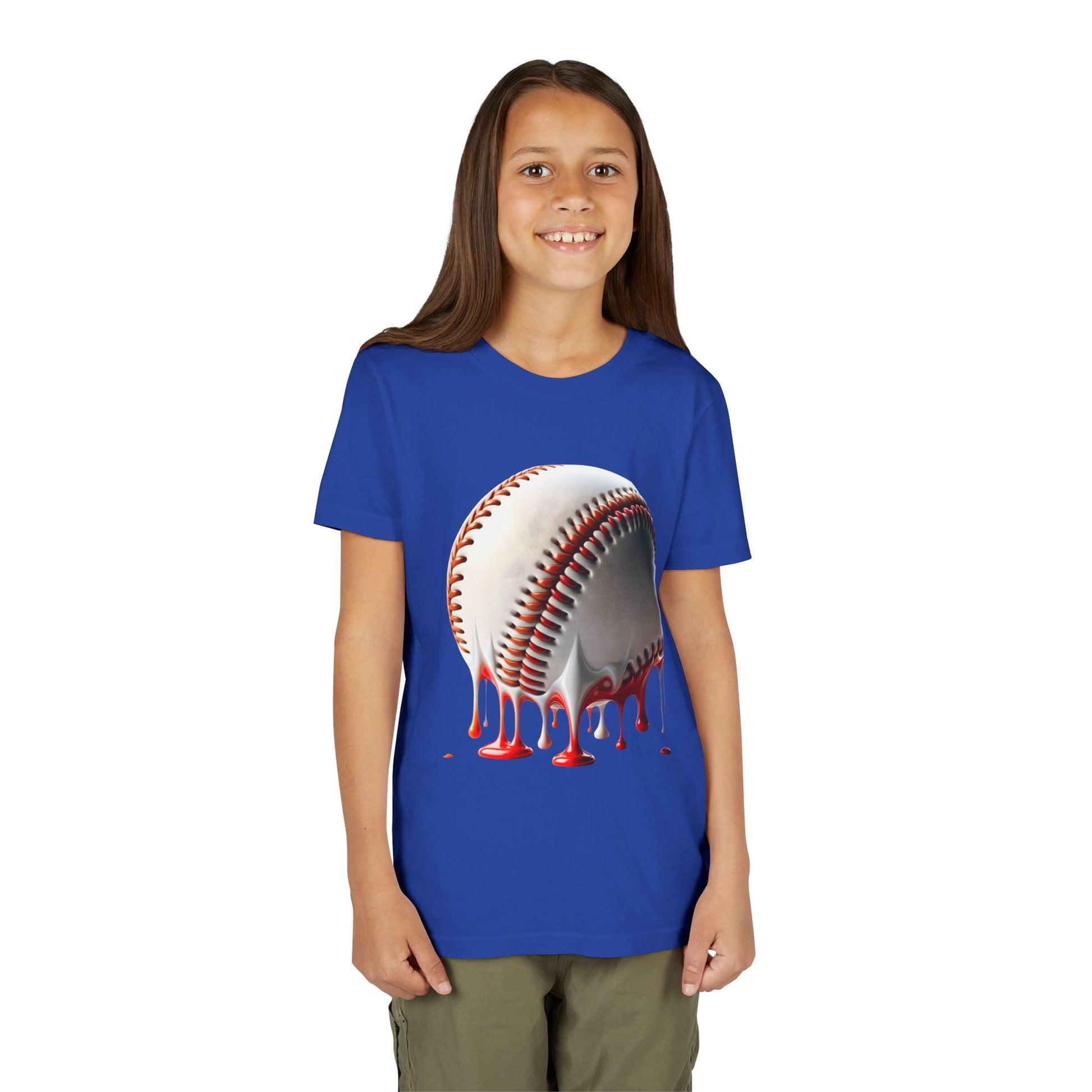 Youth Baseball Inspired Dripping Tee