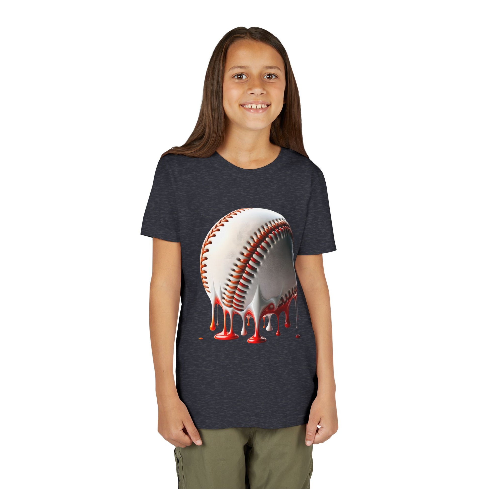 Youth Baseball Inspired Dripping Tee