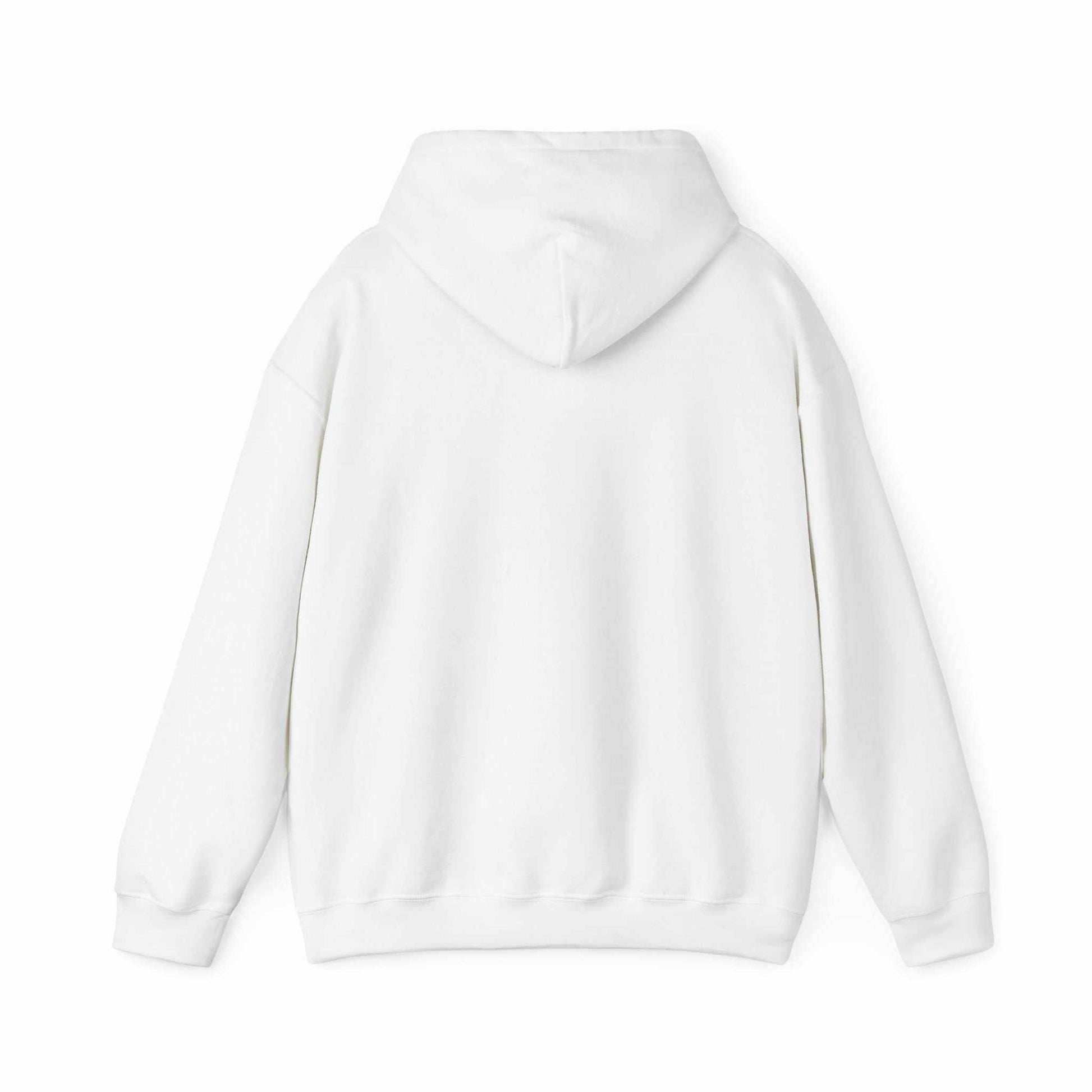White unisex sunflower quote hoodie with adjustable drawstring hood and kangaroo pocket, made of soft cotton-polyester blend.