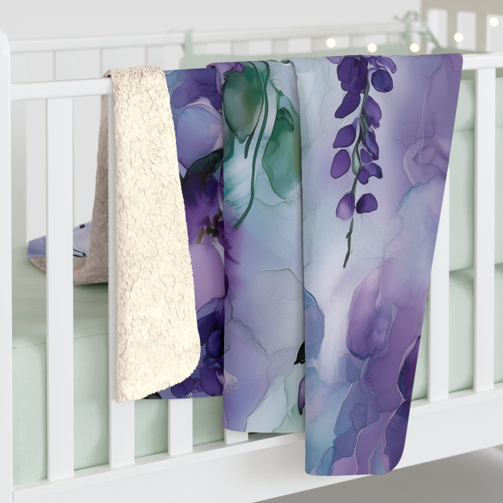 Wisteria Sherpa Blanket