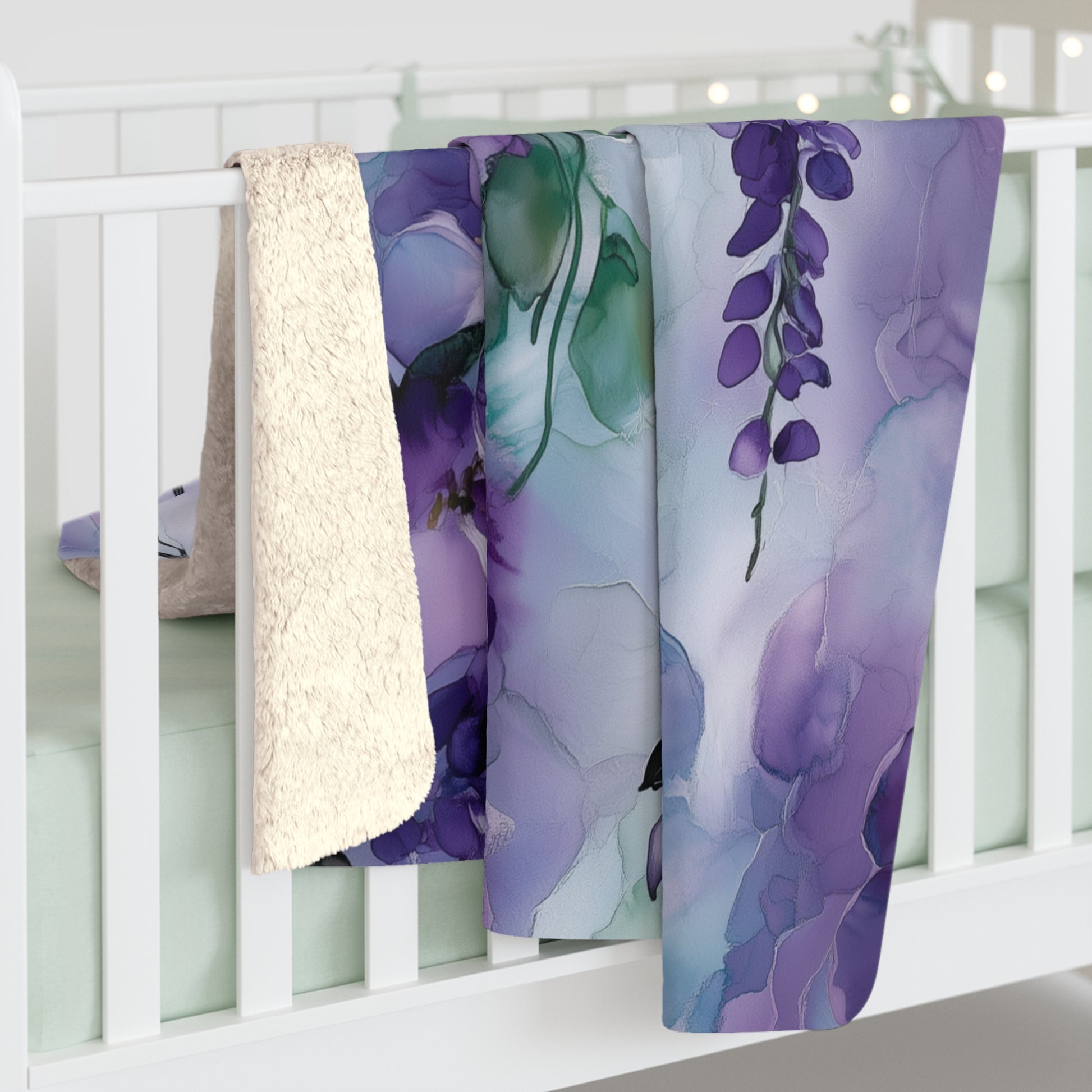 Wisteria Sherpa Blanket
