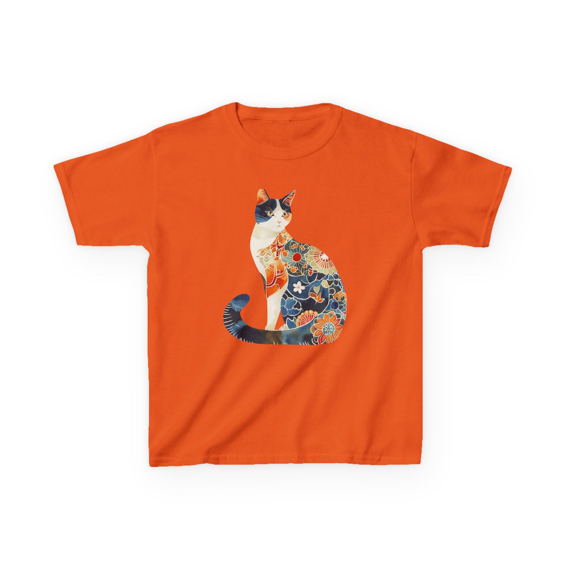 Colorful Cat Kids Cotton Tee