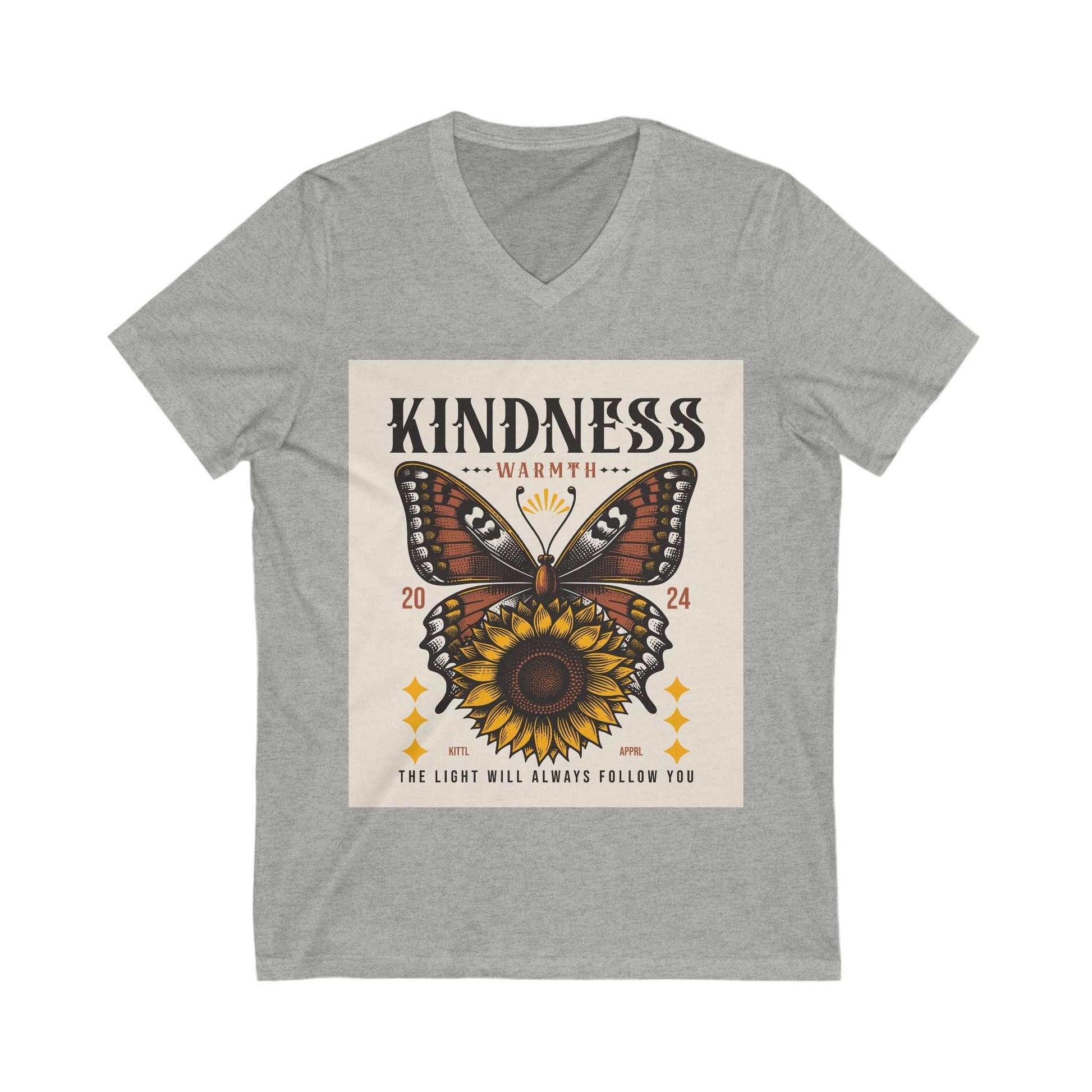 Ladies' Kindness Butterfly V-Neck