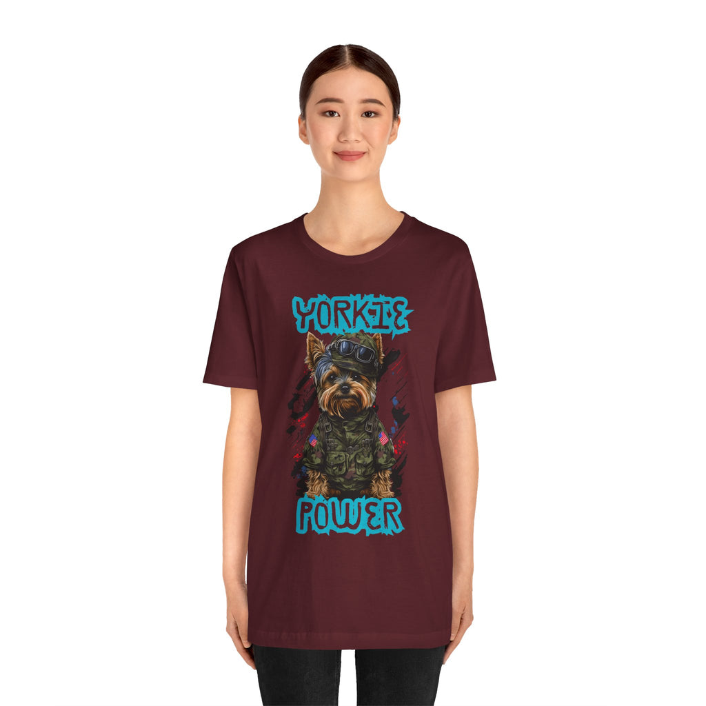 Yorkie Power Unisex Tee