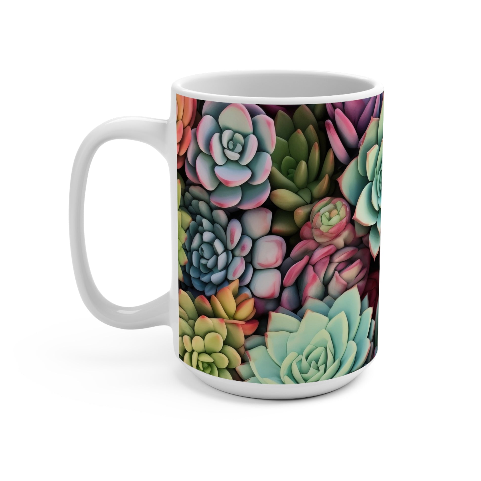 Colorful Succulent Garden Mug for Plant Lovers