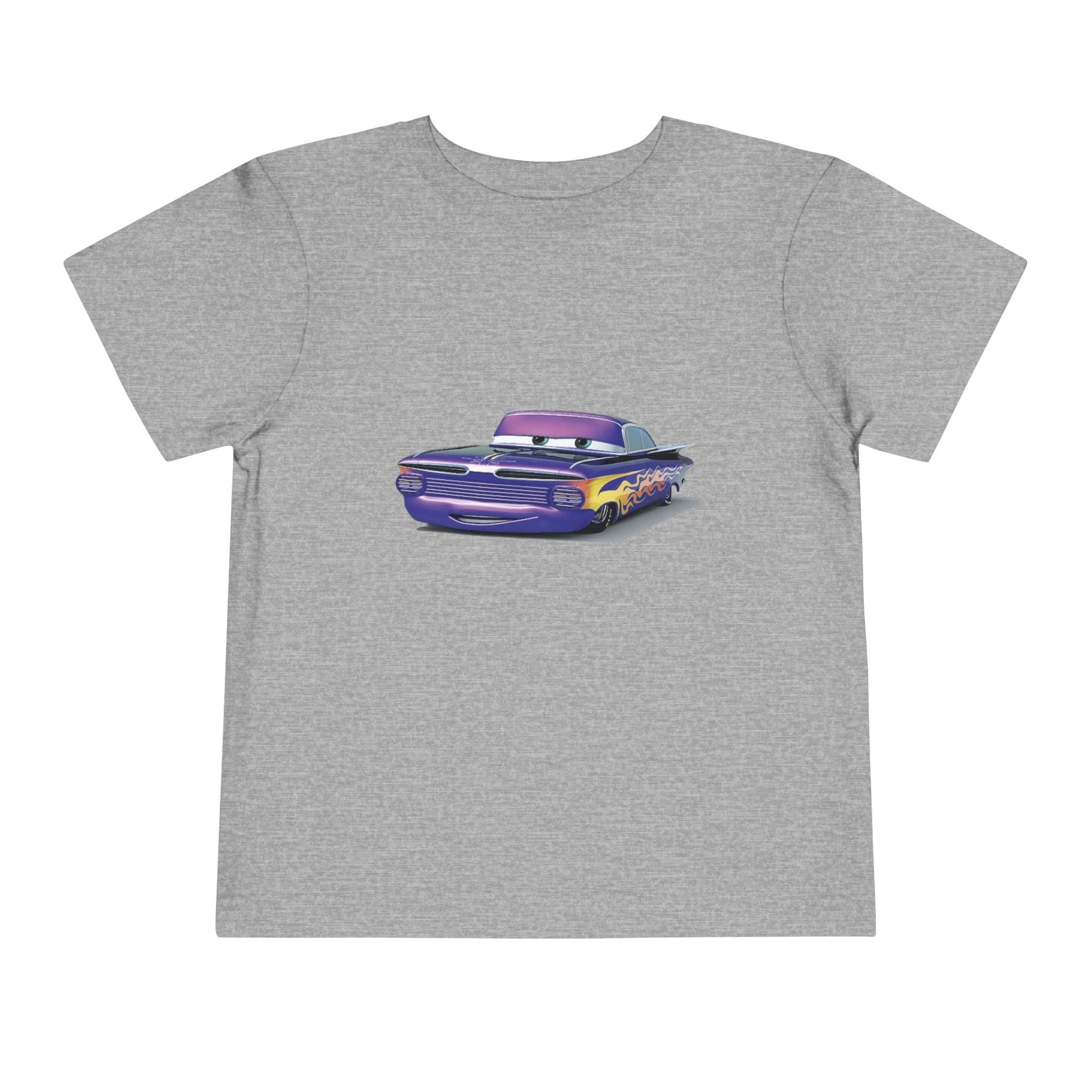 Toddler Short Sleeve Tee Featuring Fun Car Design
