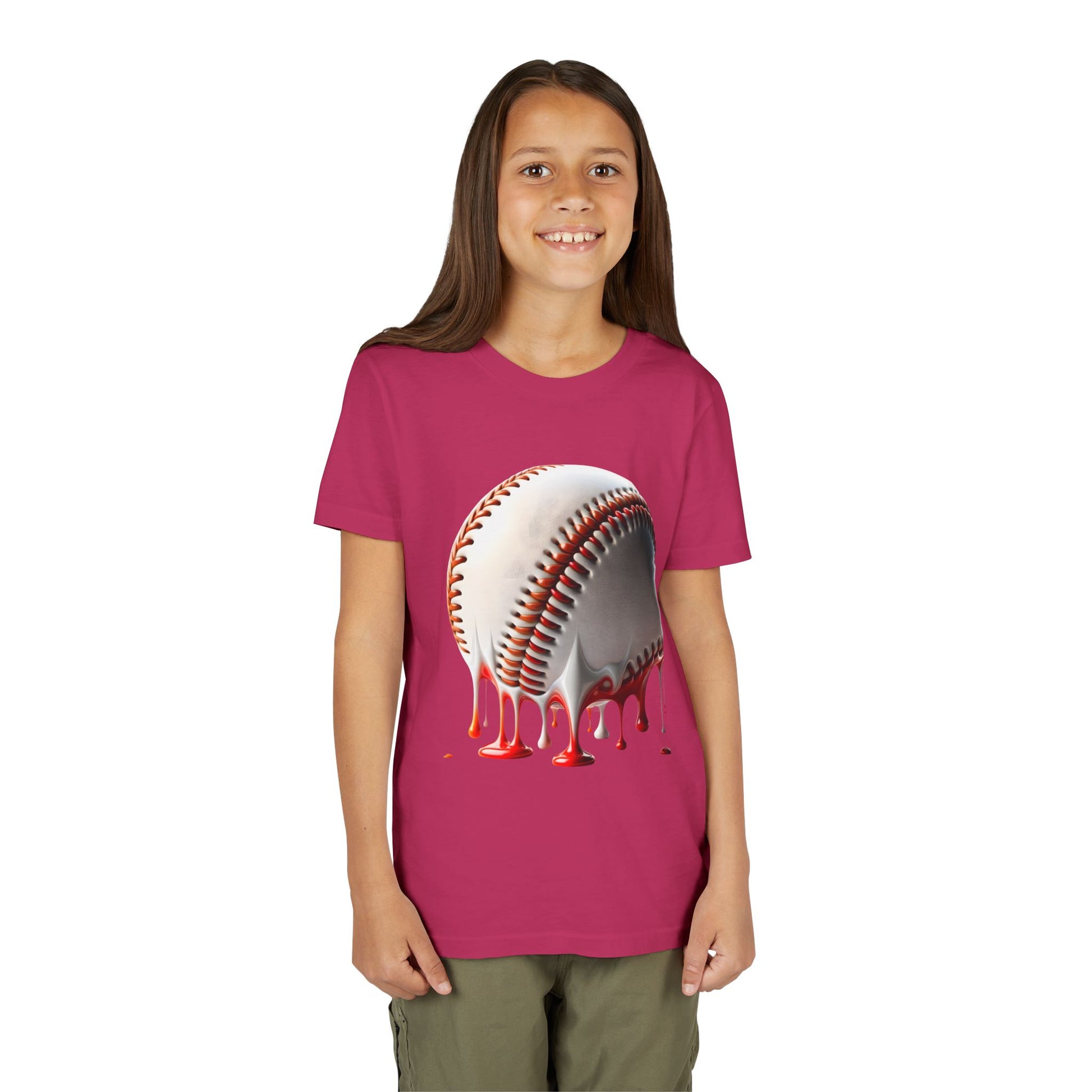 Youth Baseball Inspired Dripping Tee