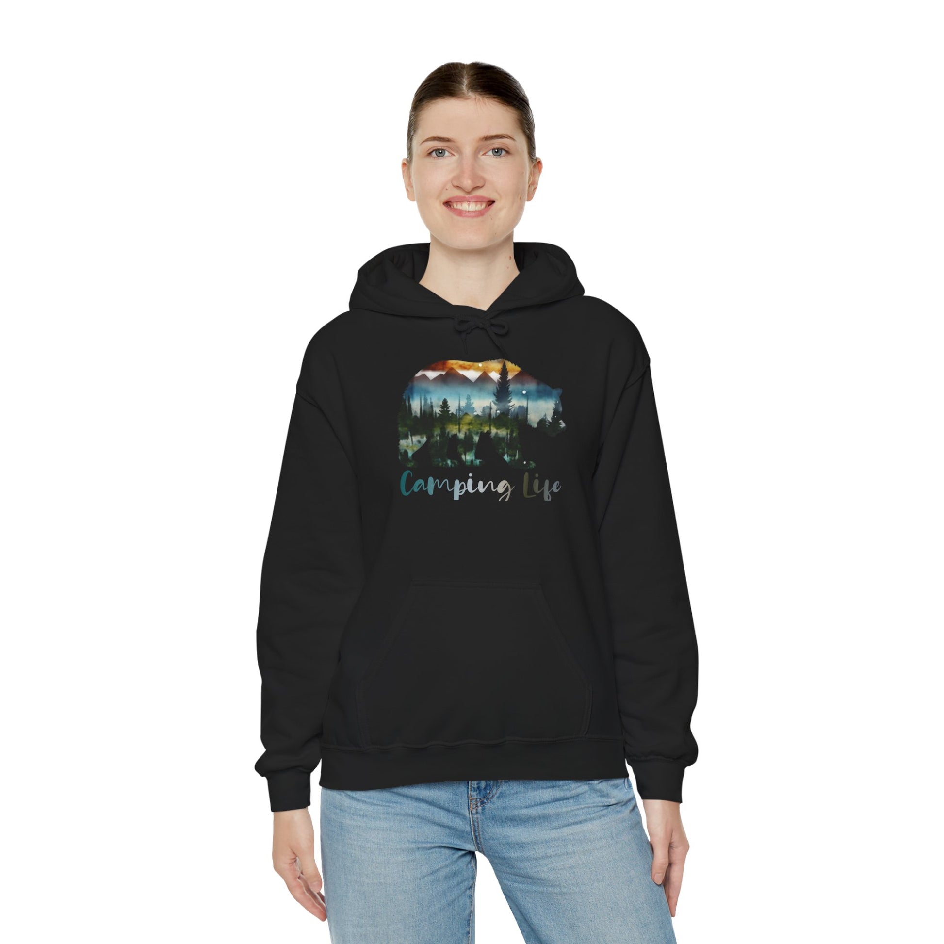 Camping Life Bear Hoodie