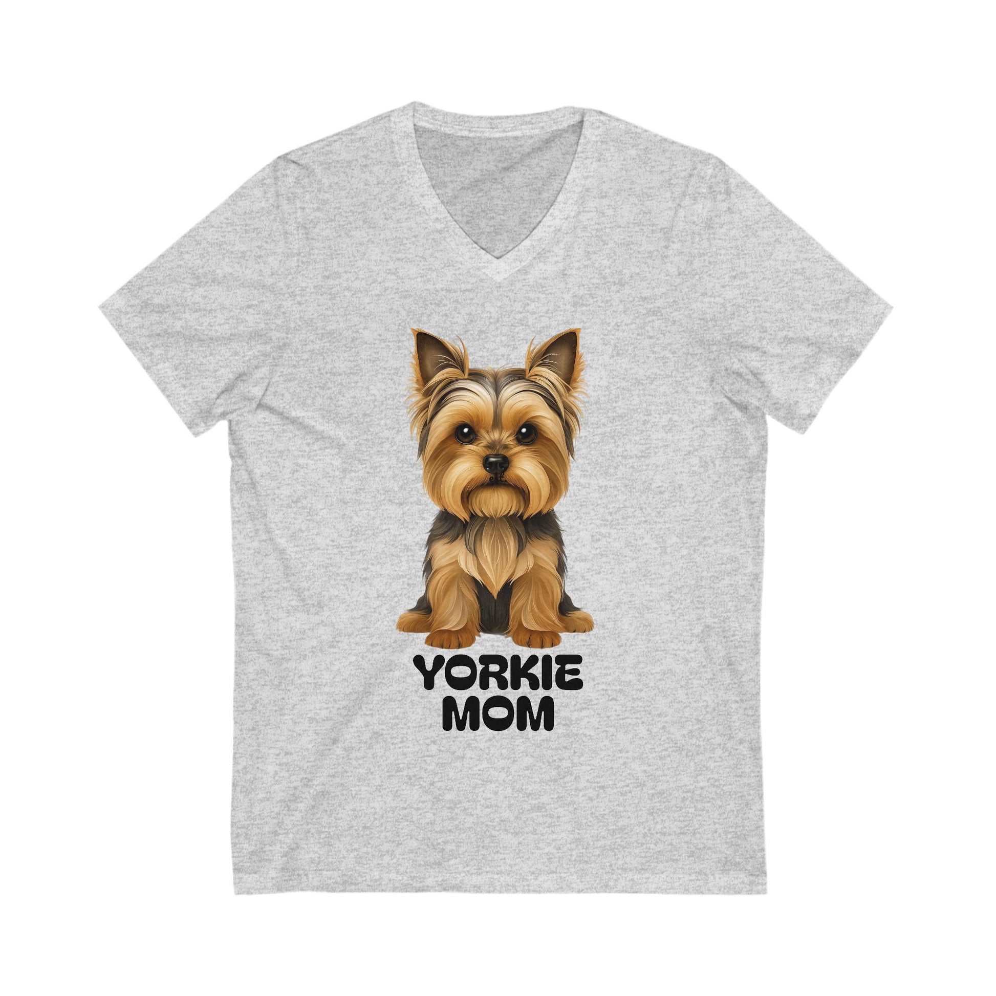 Yorkshire Terrior Mom V-Neck Tee
