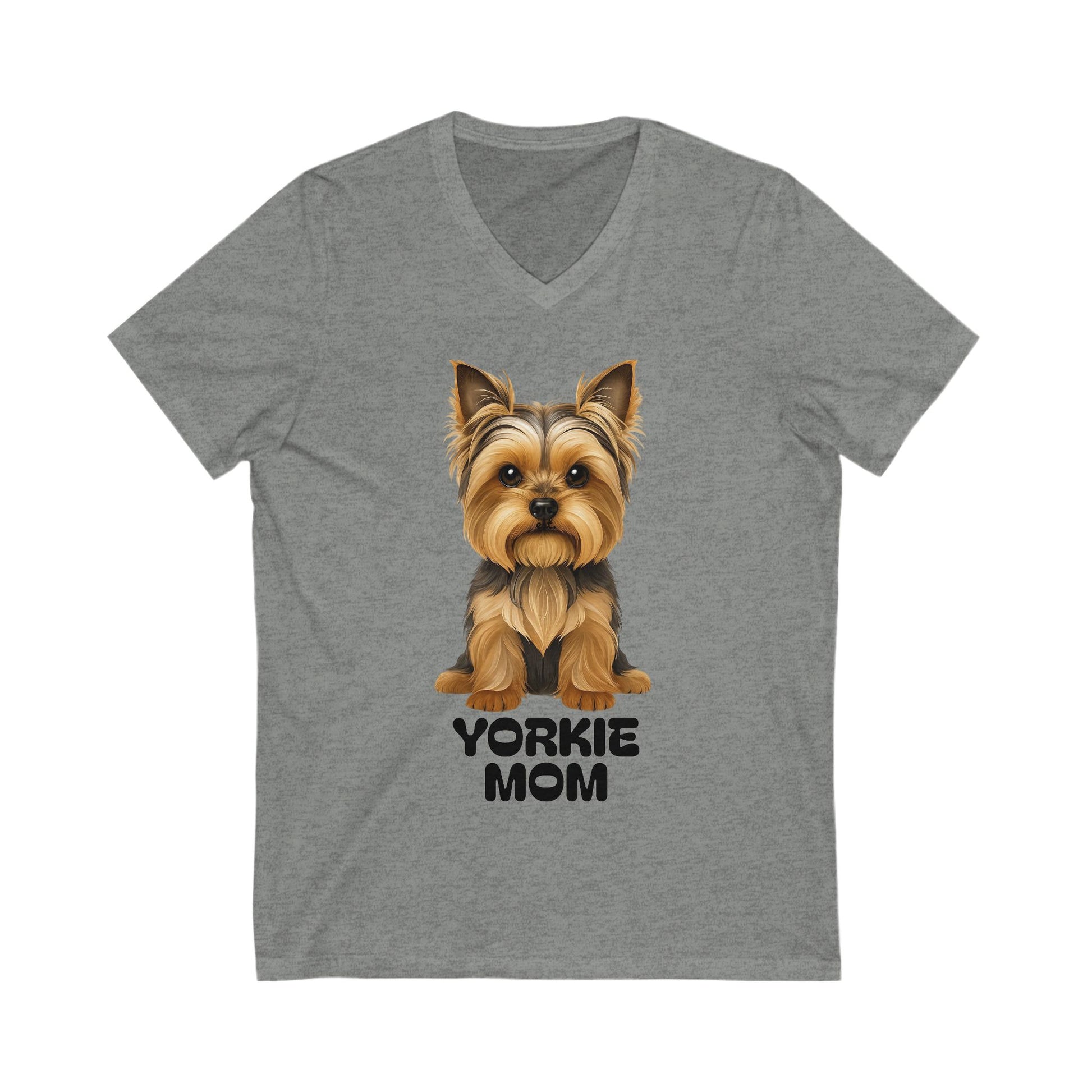 Yorkshire Terrior Mom V-Neck Tee