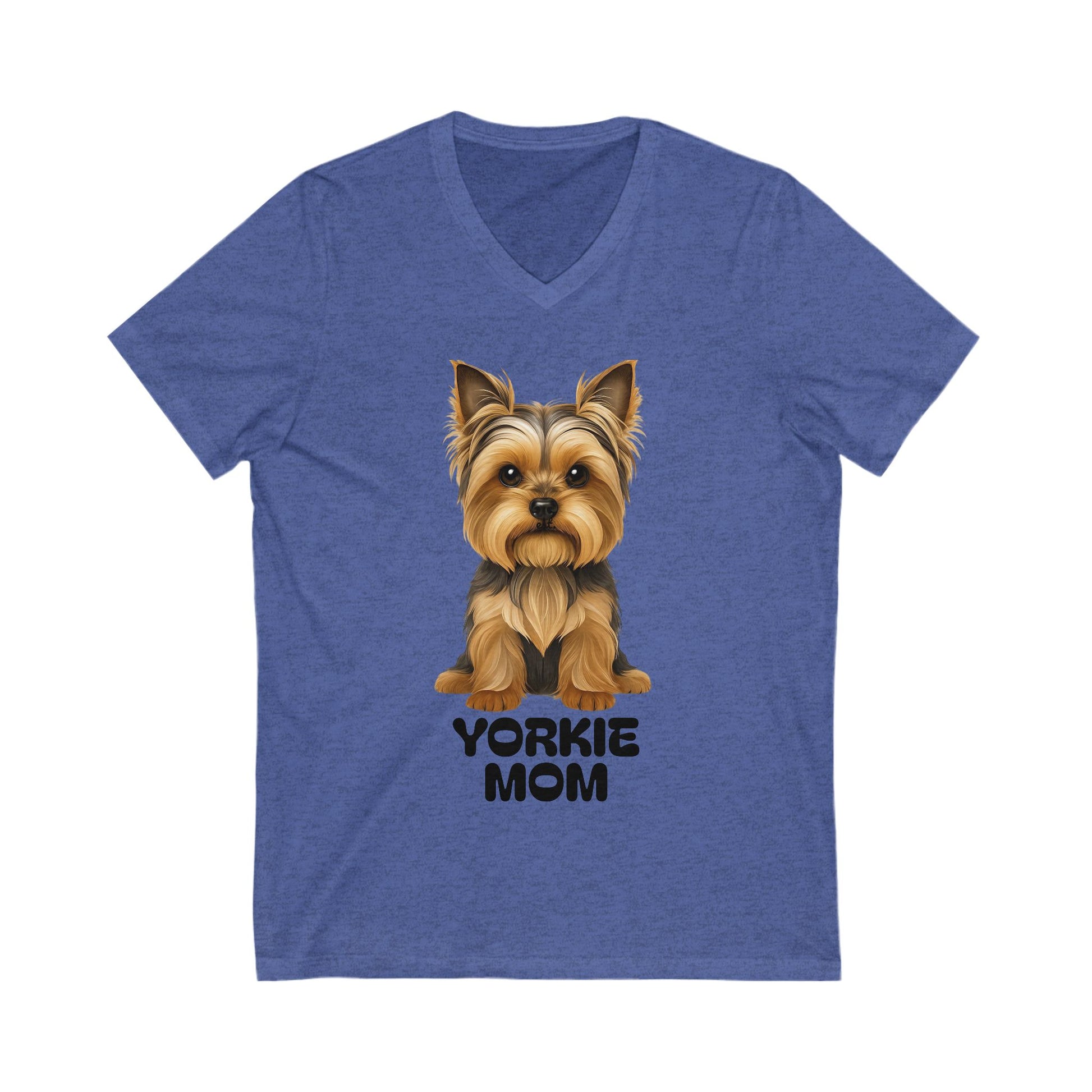 Yorkshire Terrior Mom V-Neck Tee
