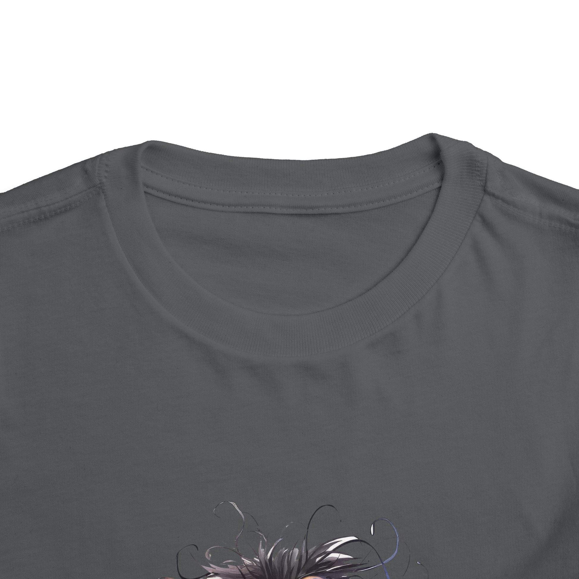 Whimsical Toddler Short Sleeve Tee with Adorable Cartoon Bird
