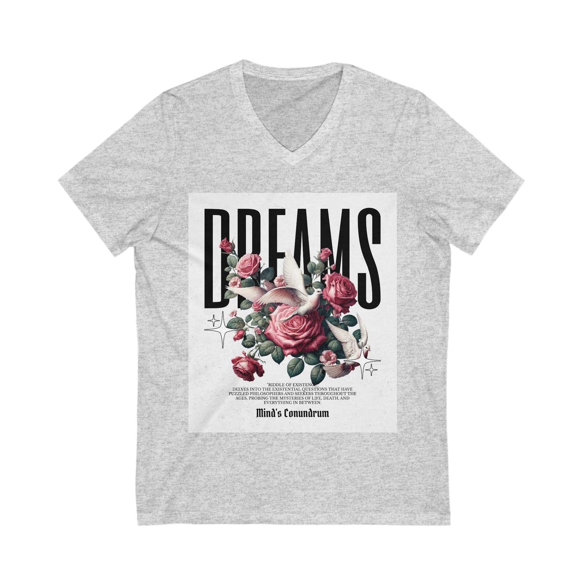 Dreams Floral V-Neck Tee for Women