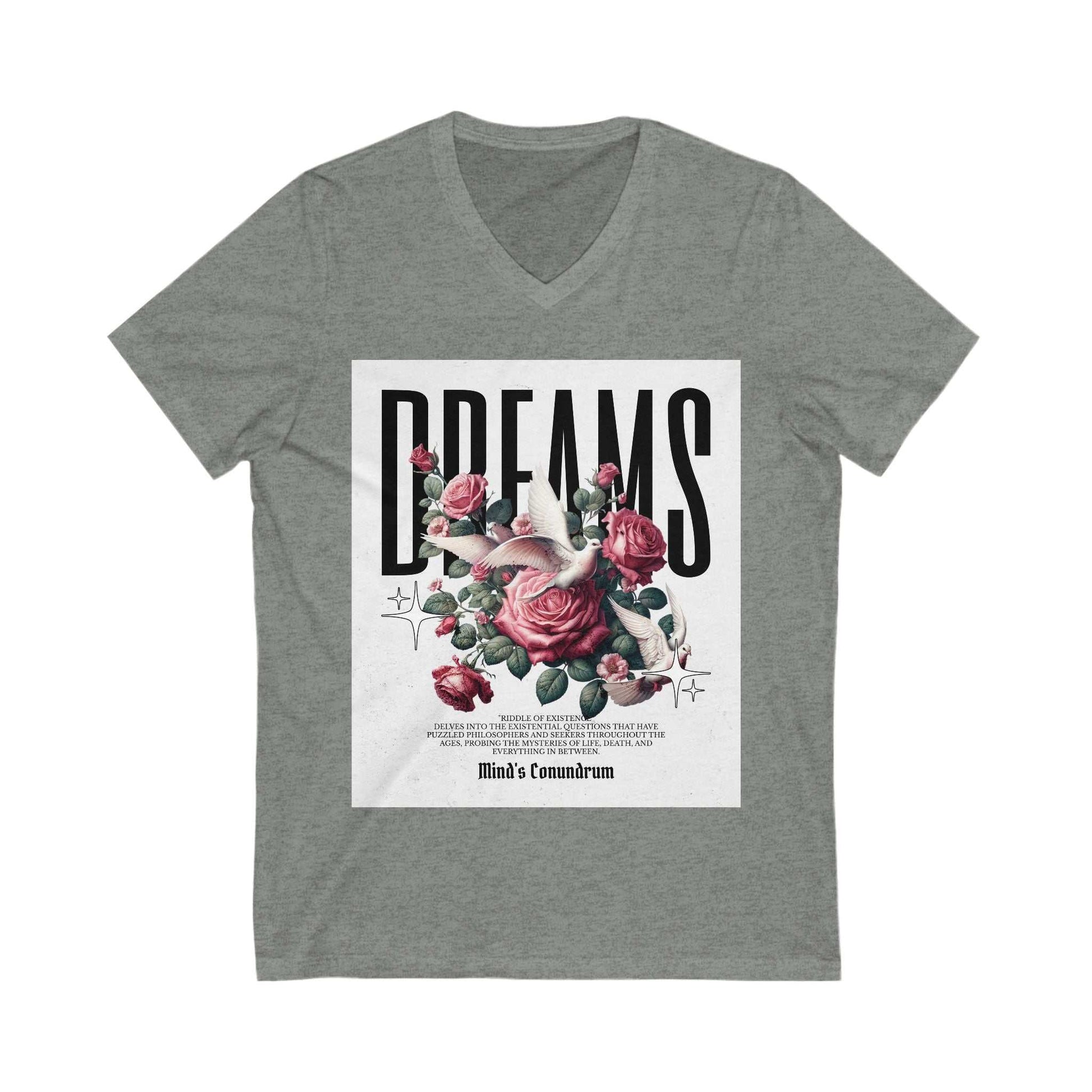 Dreams Floral V-Neck Tee for Women