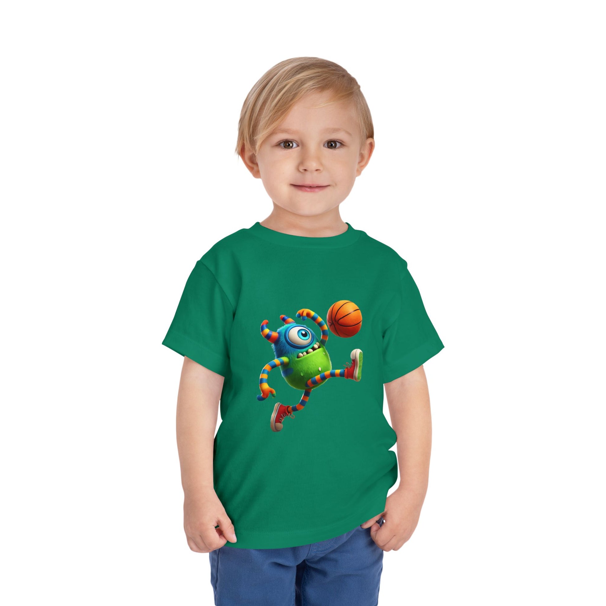 Playful Monster Toddler Tee, Fun Kids Shirt