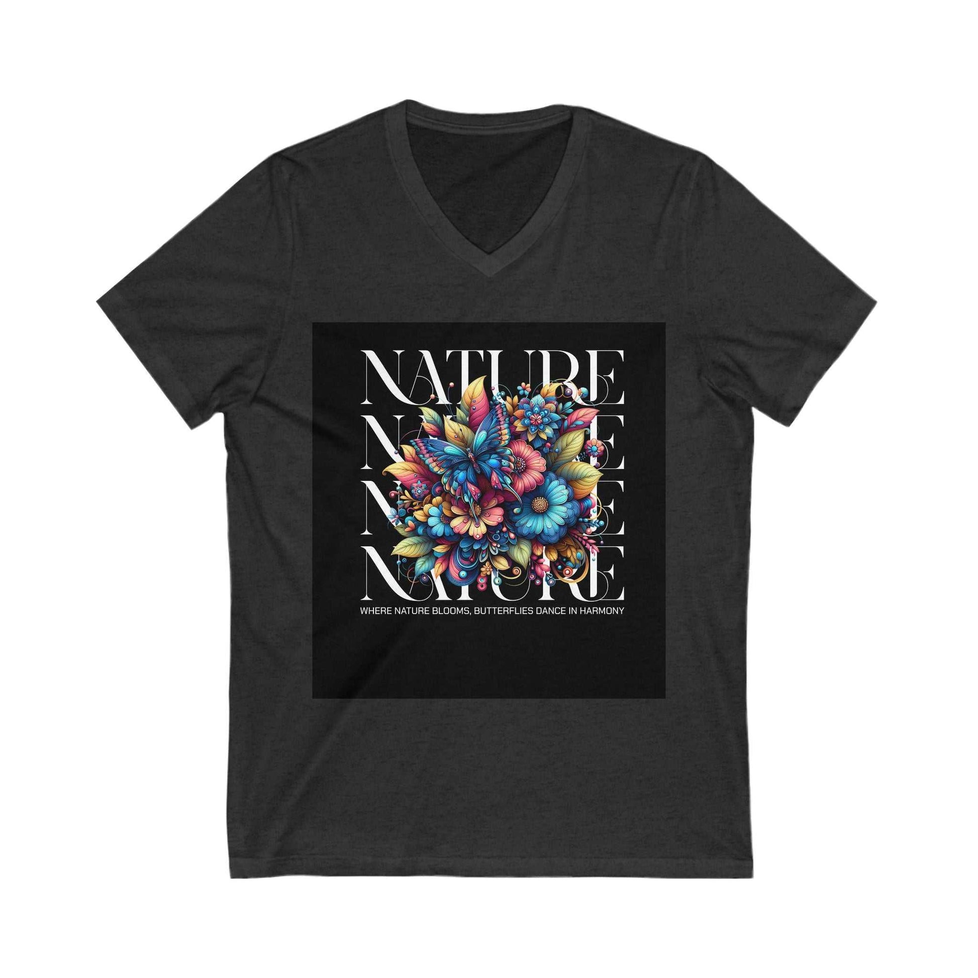 Colorful Nature V Neck Tee