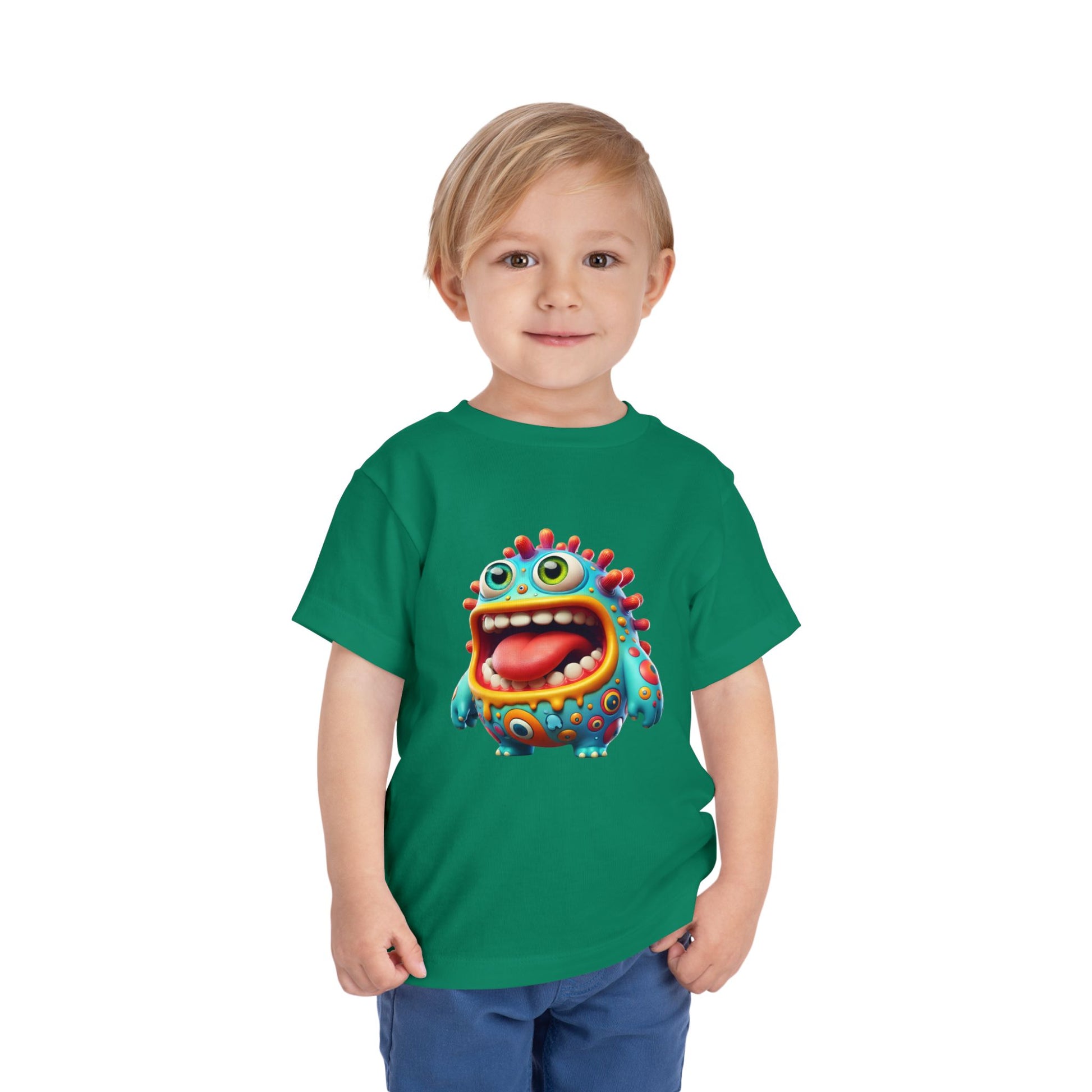 Colorful Toddler Tee with Fun Monster Design