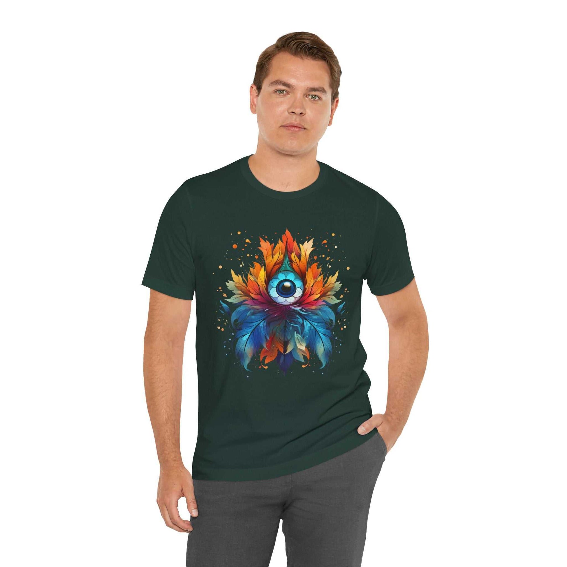 Vibrant Eye-Mandala Tee