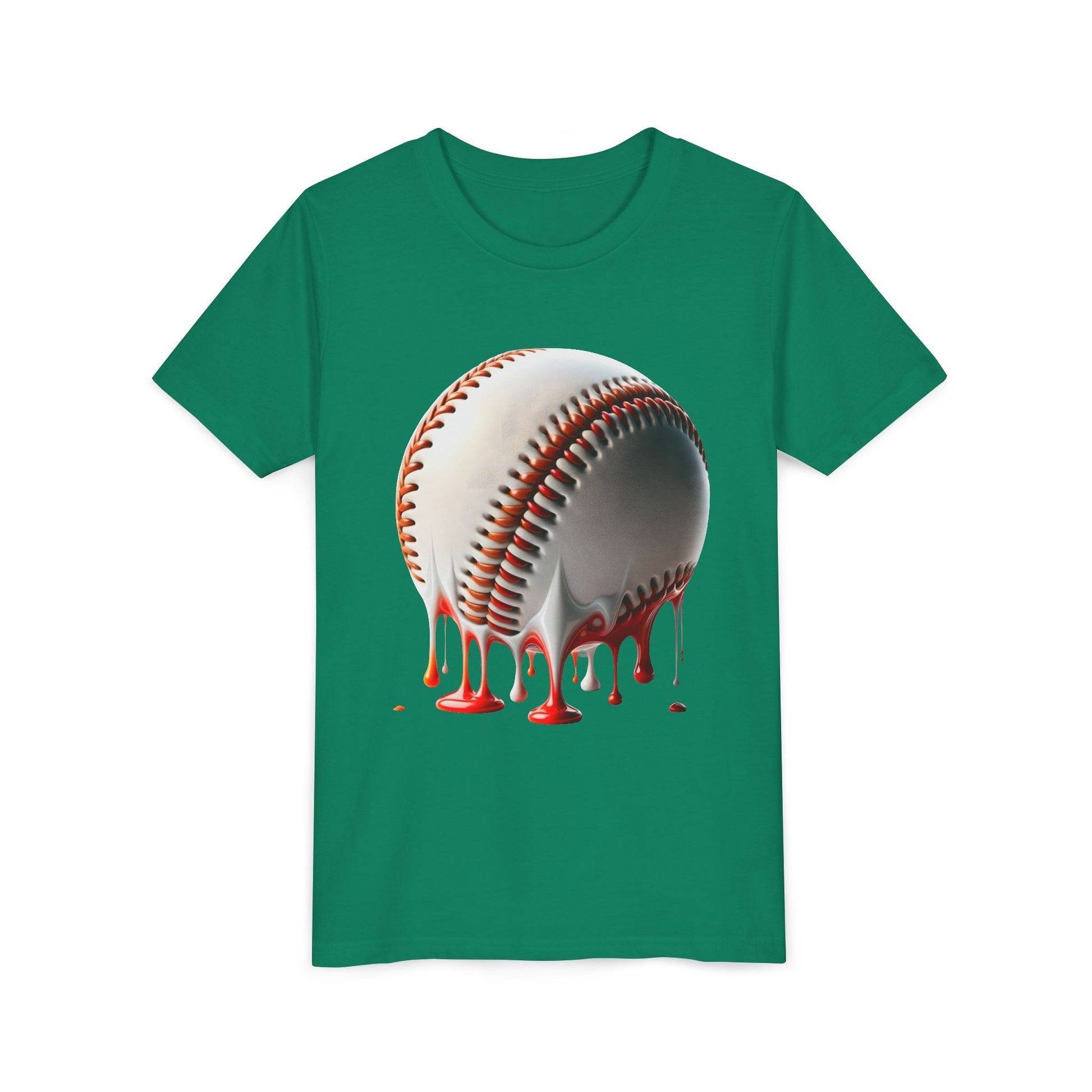 Youth Baseball Inspired Dripping Tee