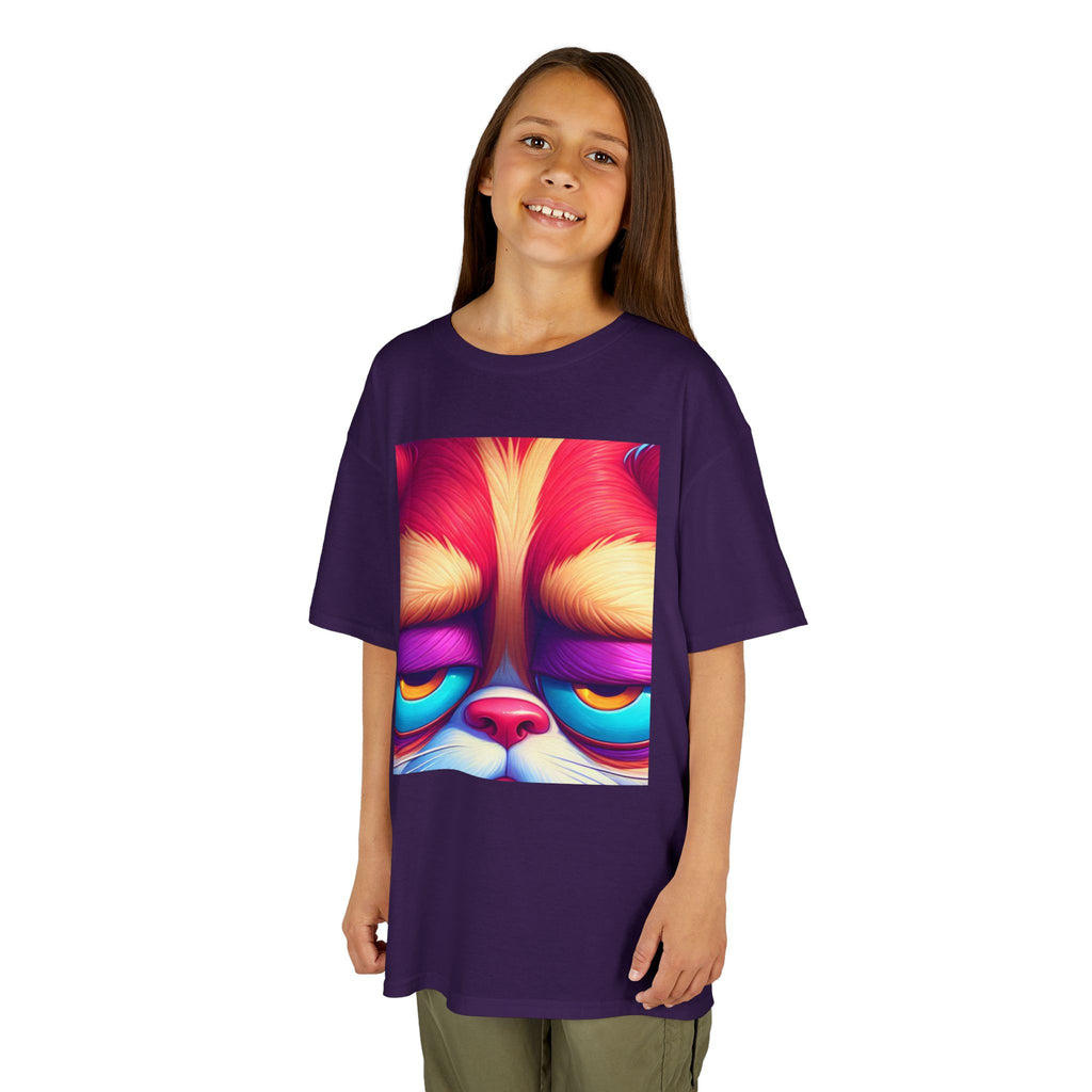 Colorful Grumpy Cat Kids Tee