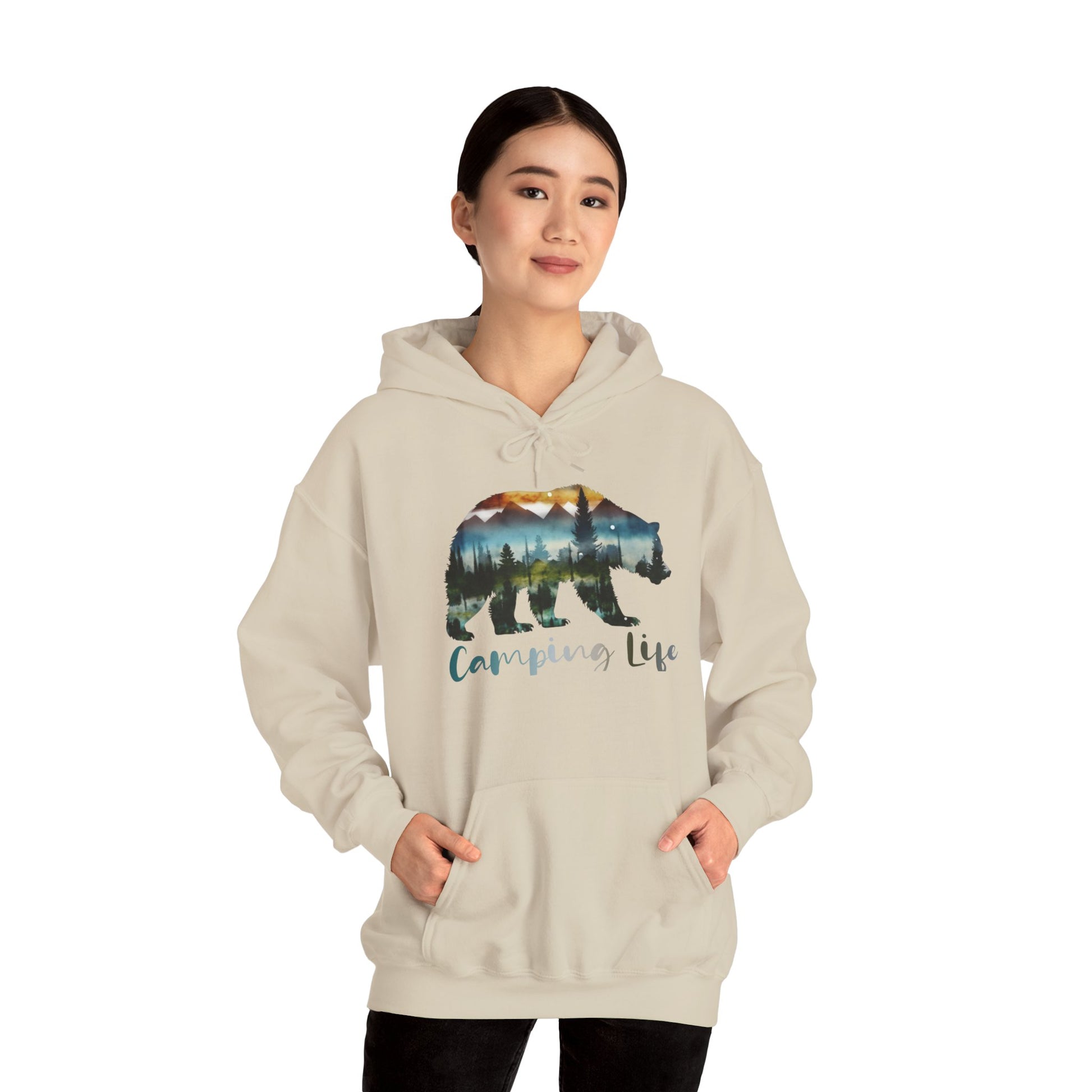 Camping Life Bear Hoodie