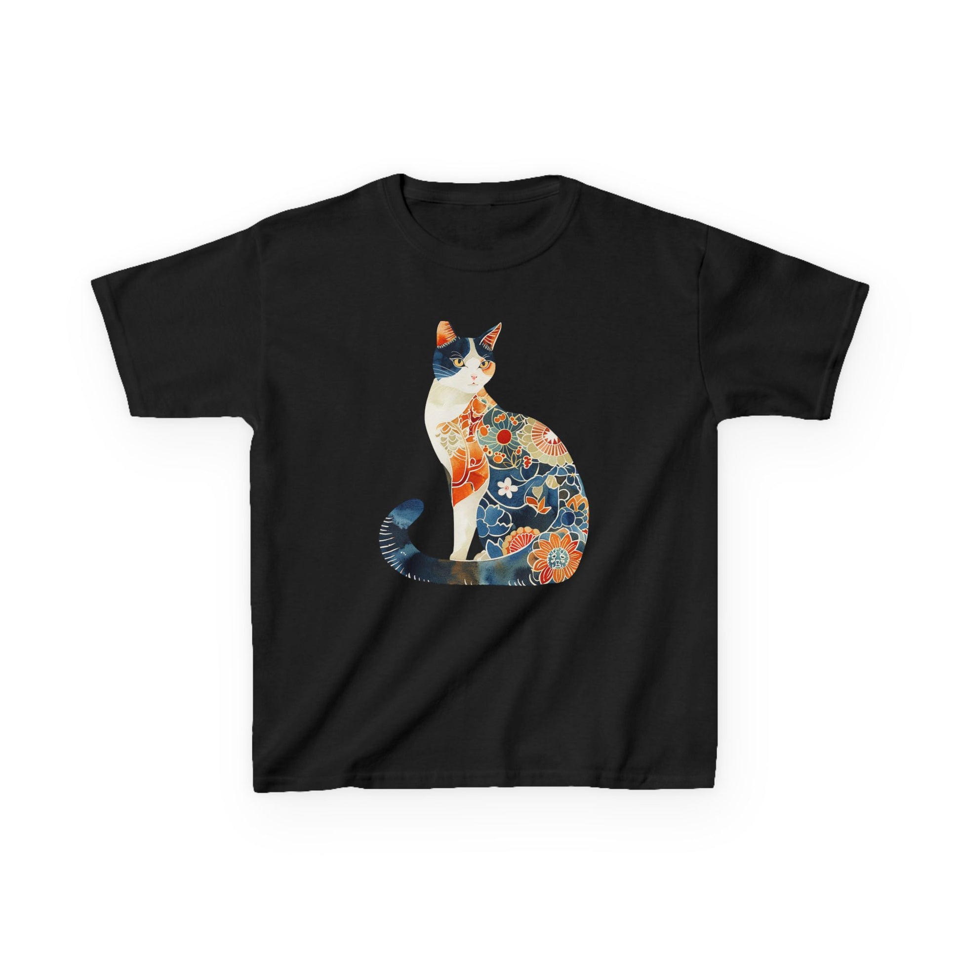 Colorful Cat Kids Cotton Tee