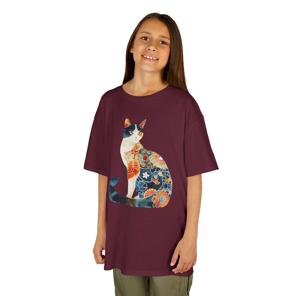 Colorful Cat Kids Cotton Tee