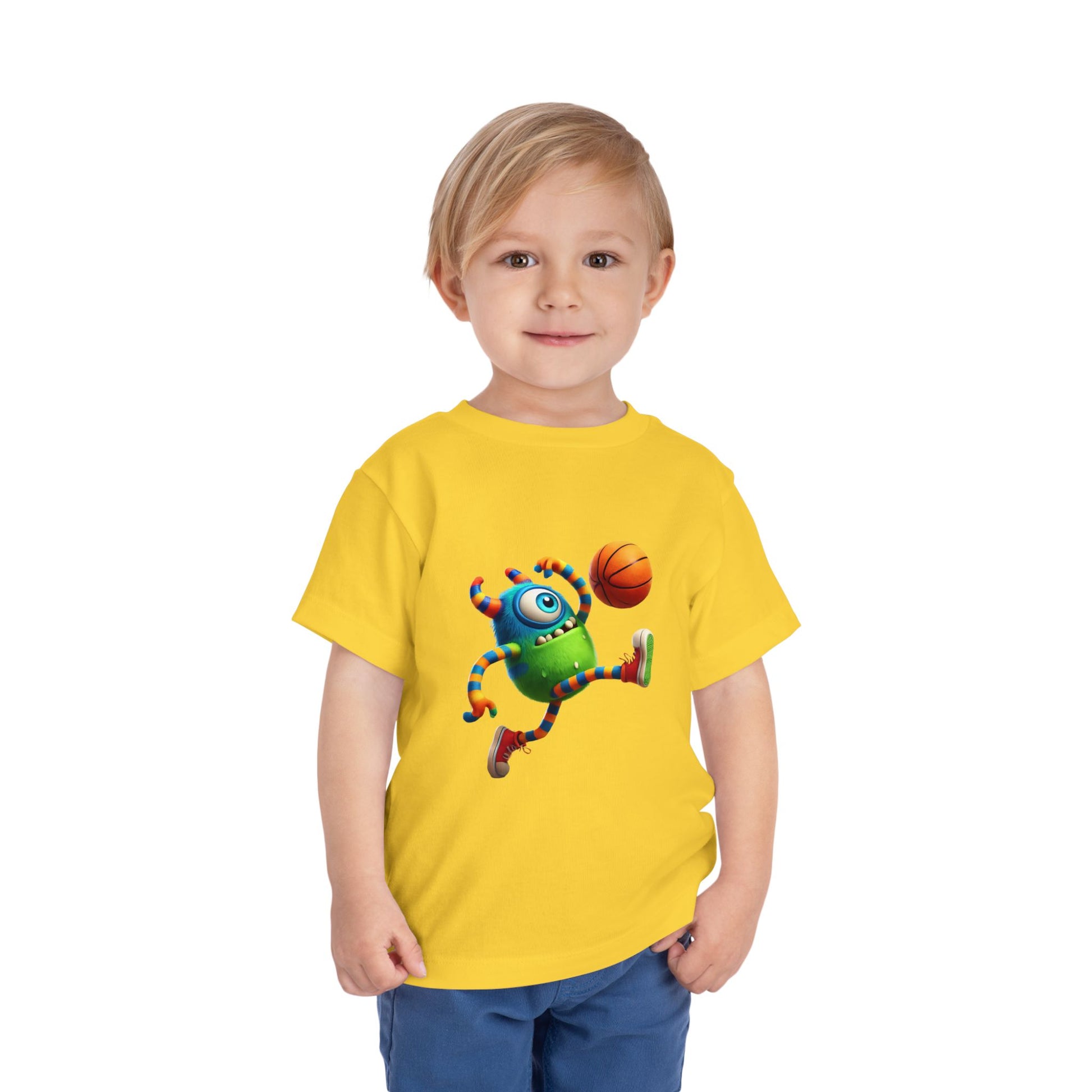 Playful Monster Toddler Tee, Fun Kids Shirt