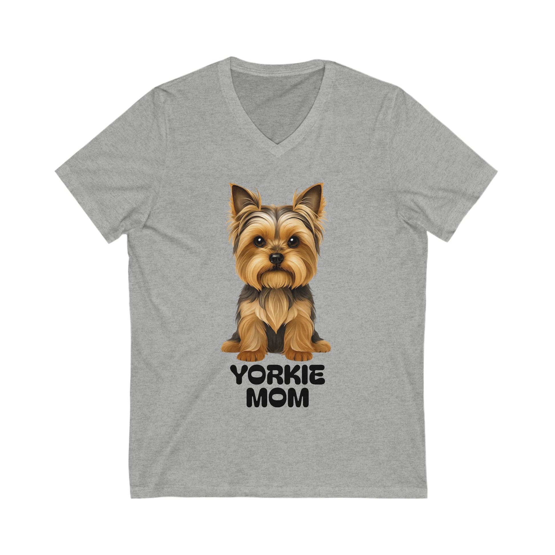 Yorkshire Terrior Mom V-Neck Tee