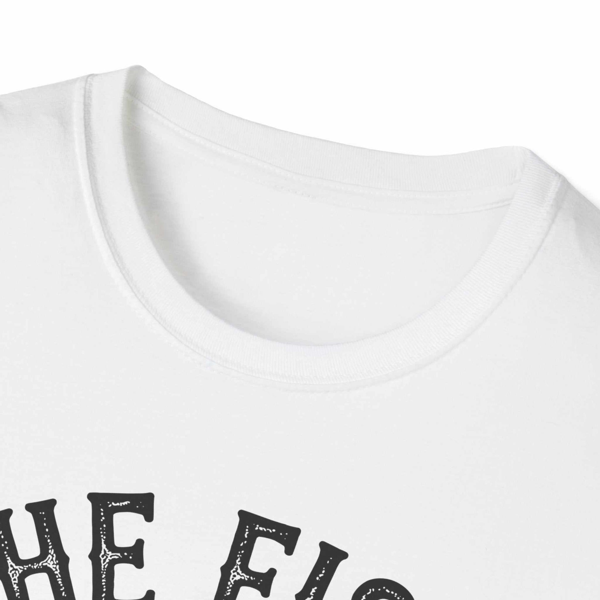 White unisex softstyle t-shirt featuring "The Fish Whisperer" fishing graphic, made of lightweight 100% cotton.