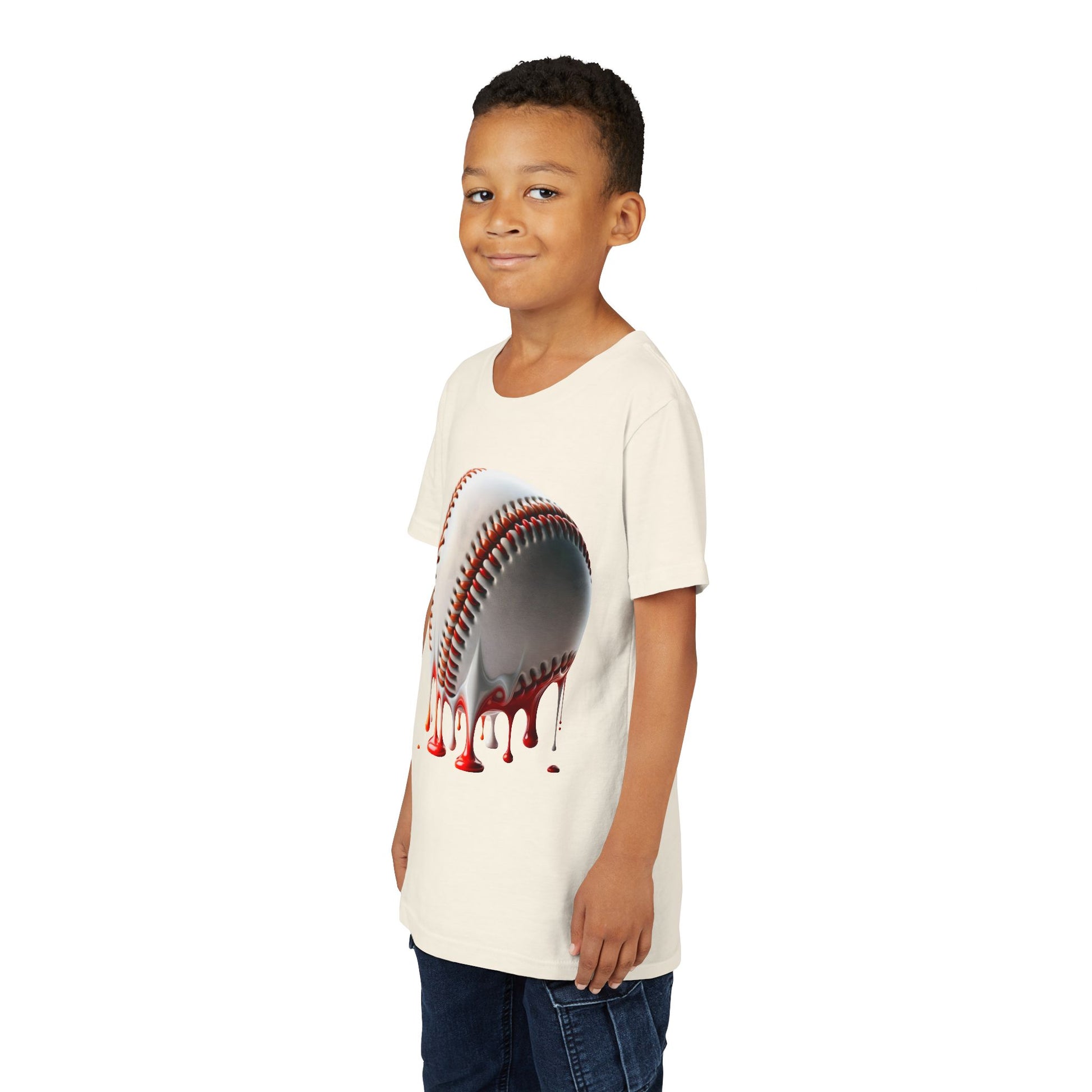 Youth Baseball Inspired Dripping Tee