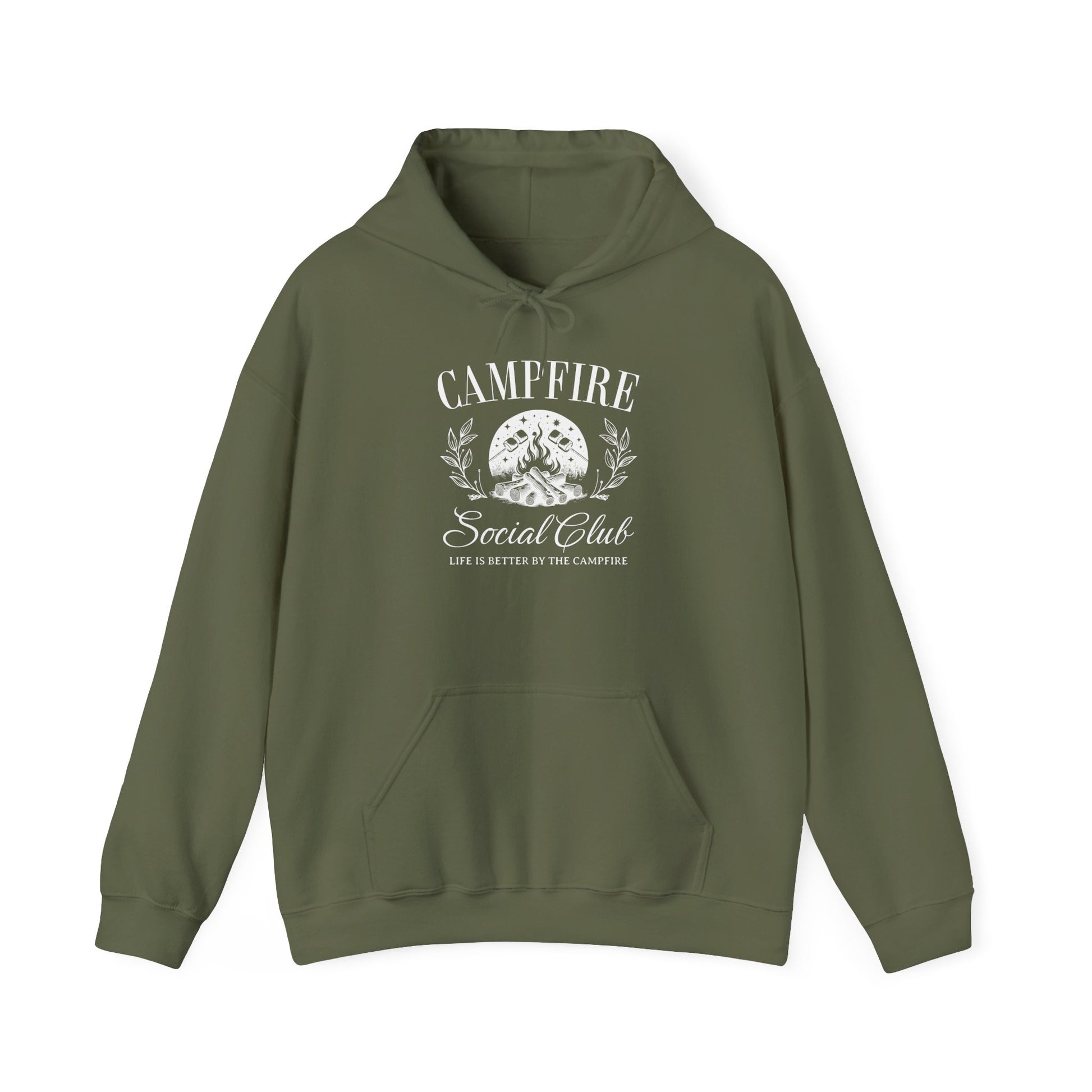 Campfire Social Club Hoodie – Life’s Better Around the Flames