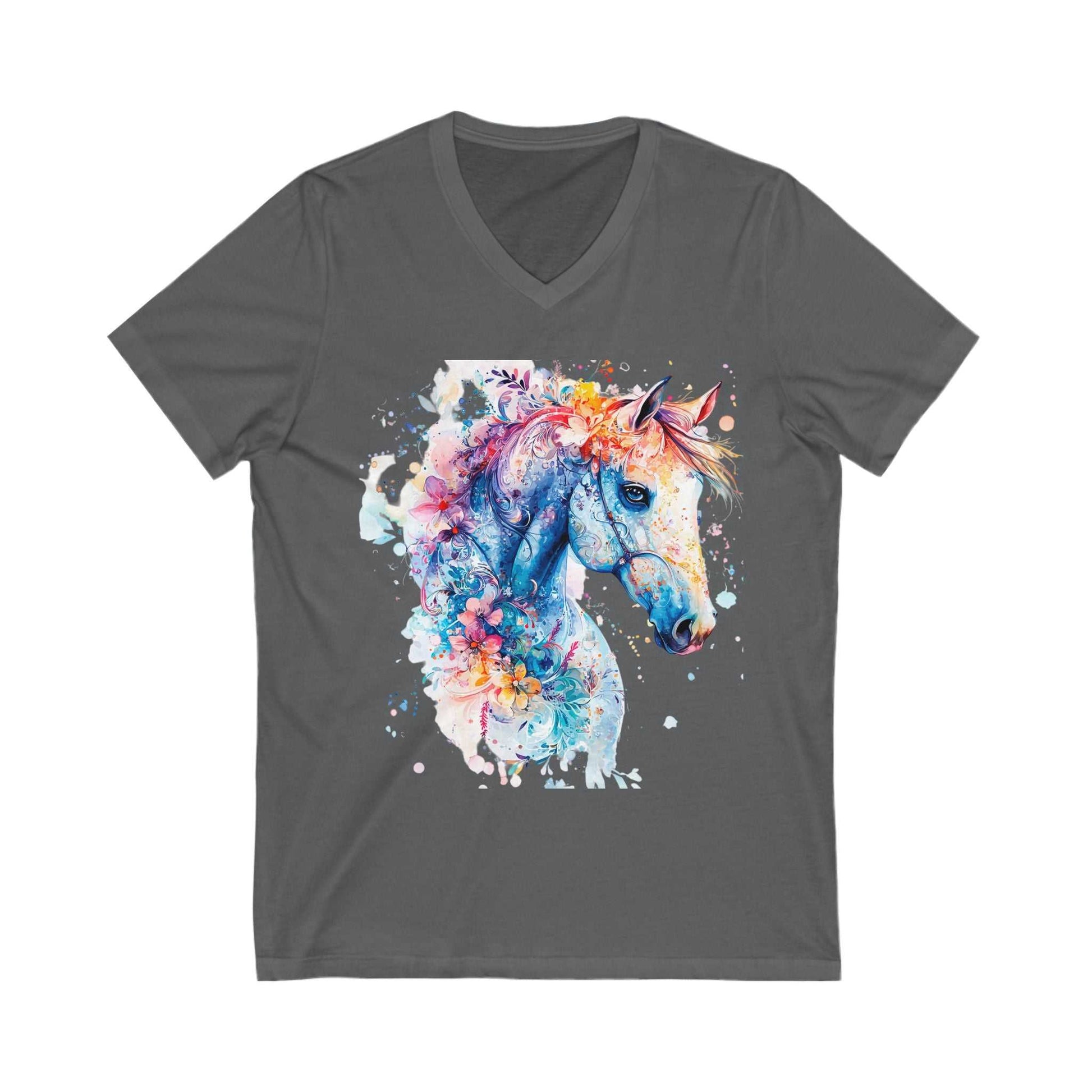 Colorful Unicorn V-Neck Tee