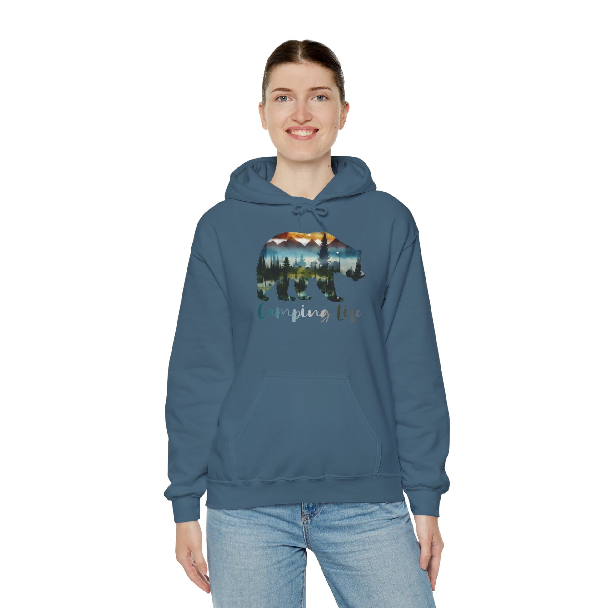 Camping Life Bear Hoodie