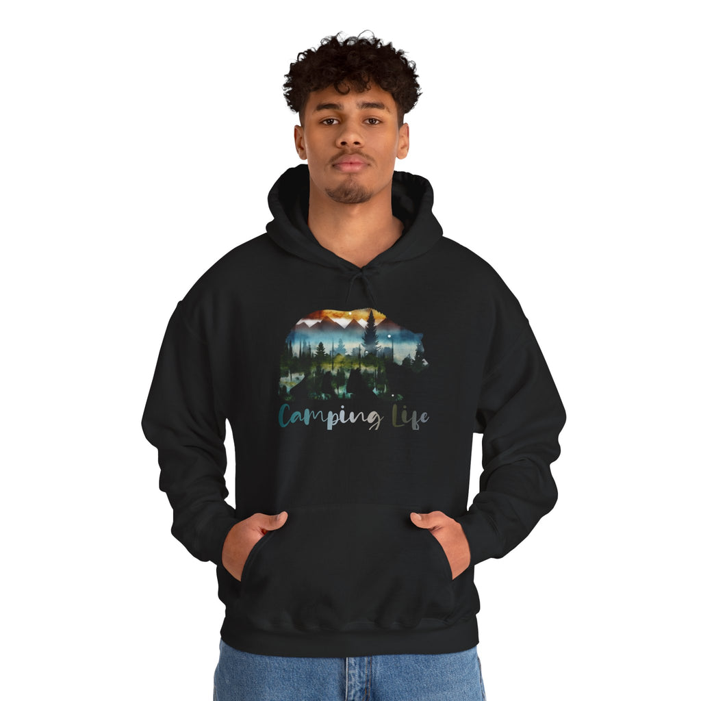 Camping Life Bear Hoodie