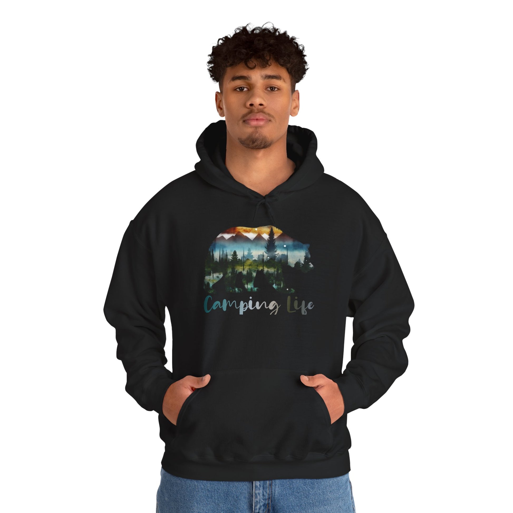 Camping Life Bear Hoodie