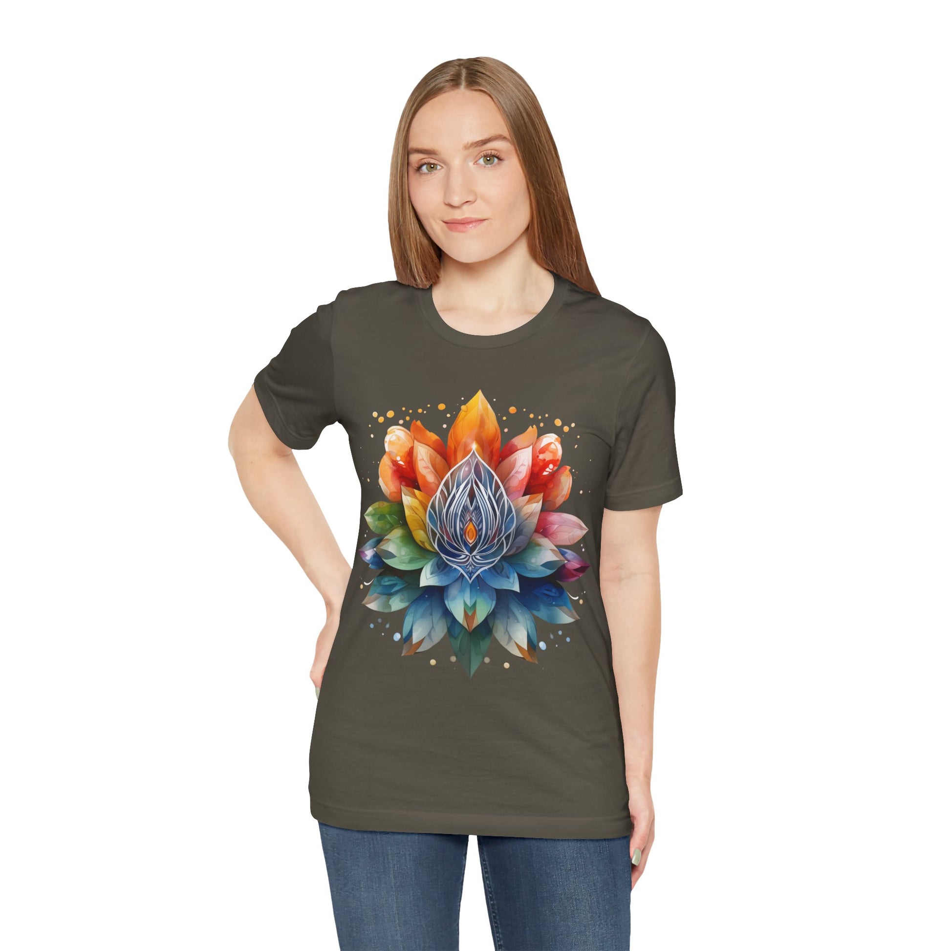 Colorful Lotus Flower T-Shirt