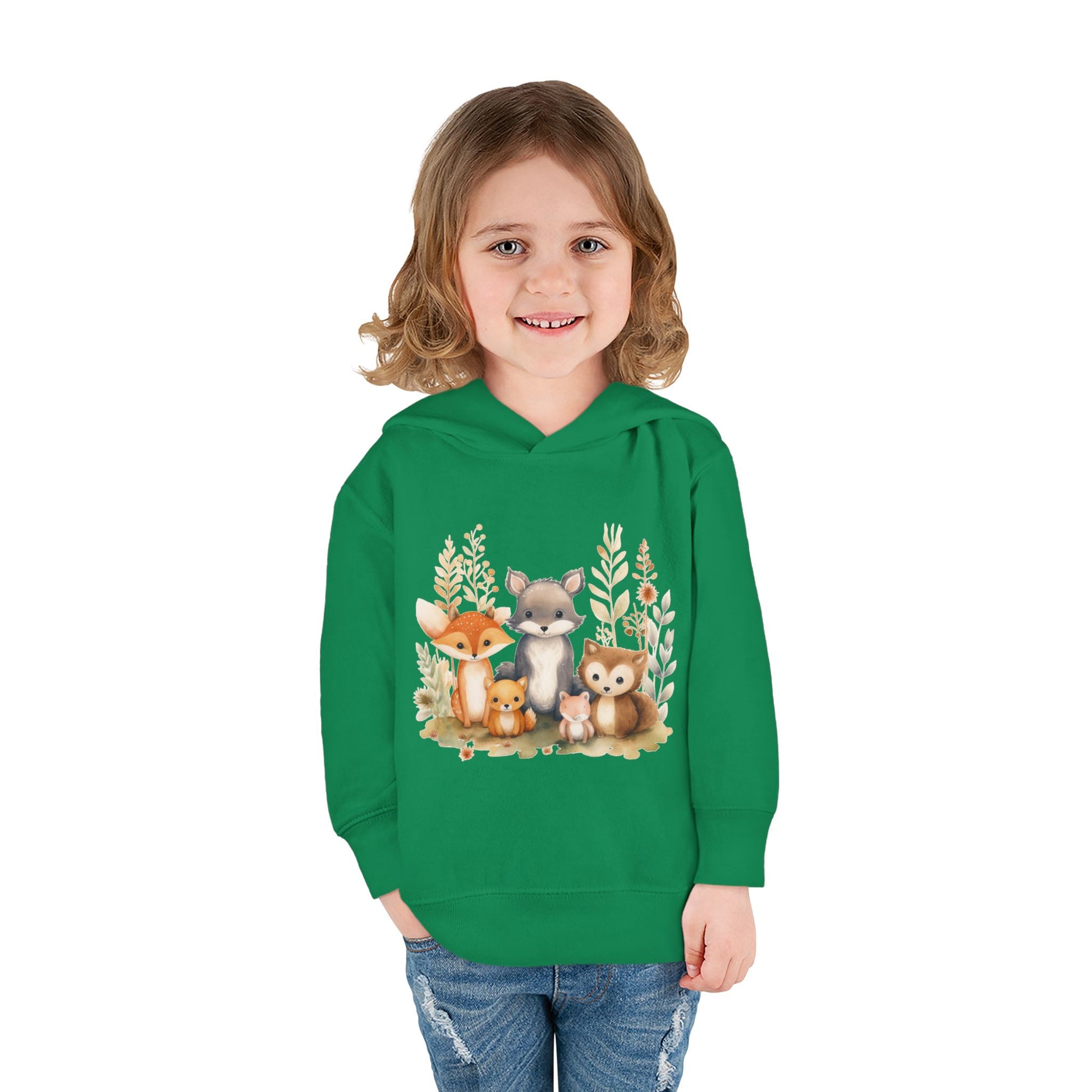 Whimsical Animal Toddler Hoodie