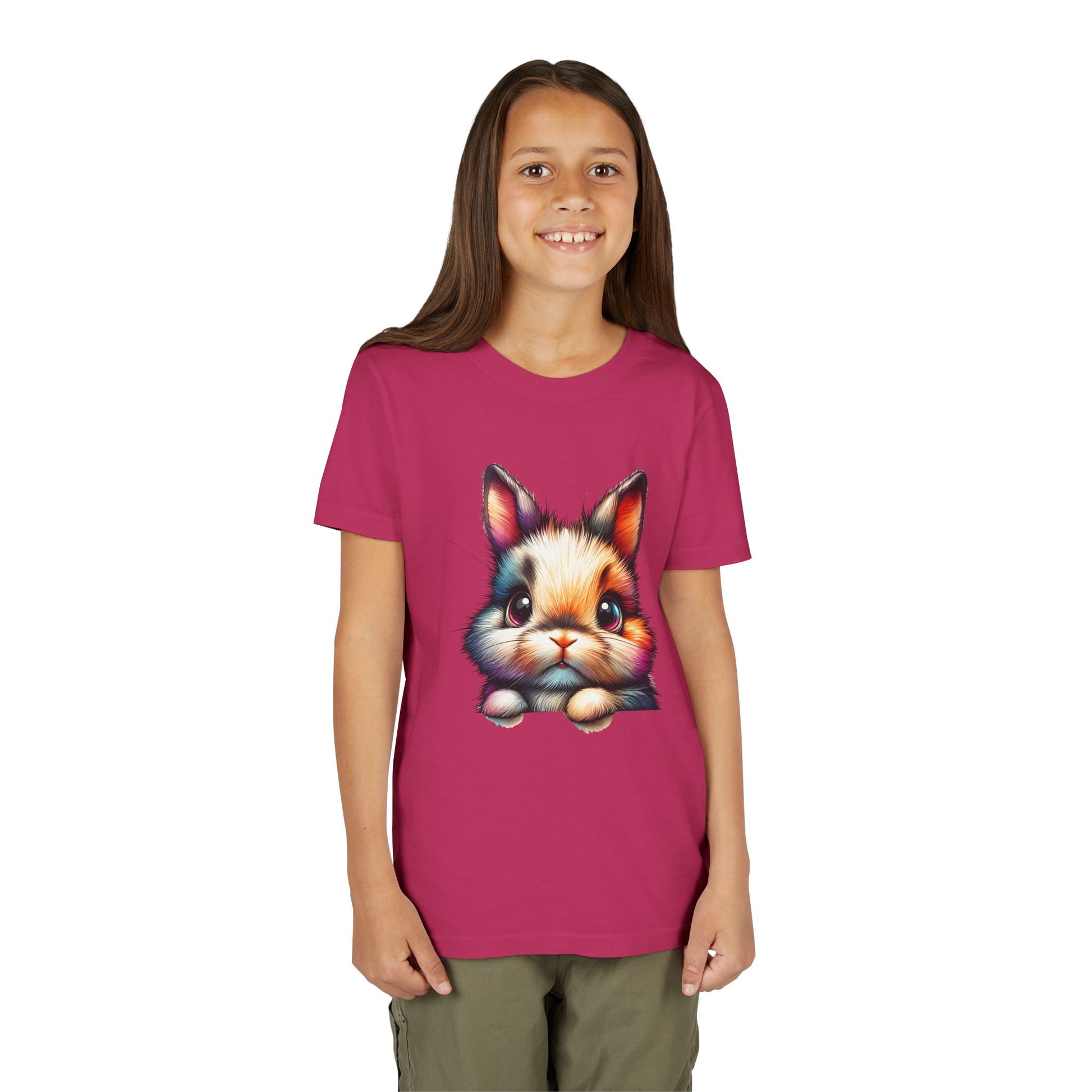 Colorful Bunny Youth Short Sleeve Tee