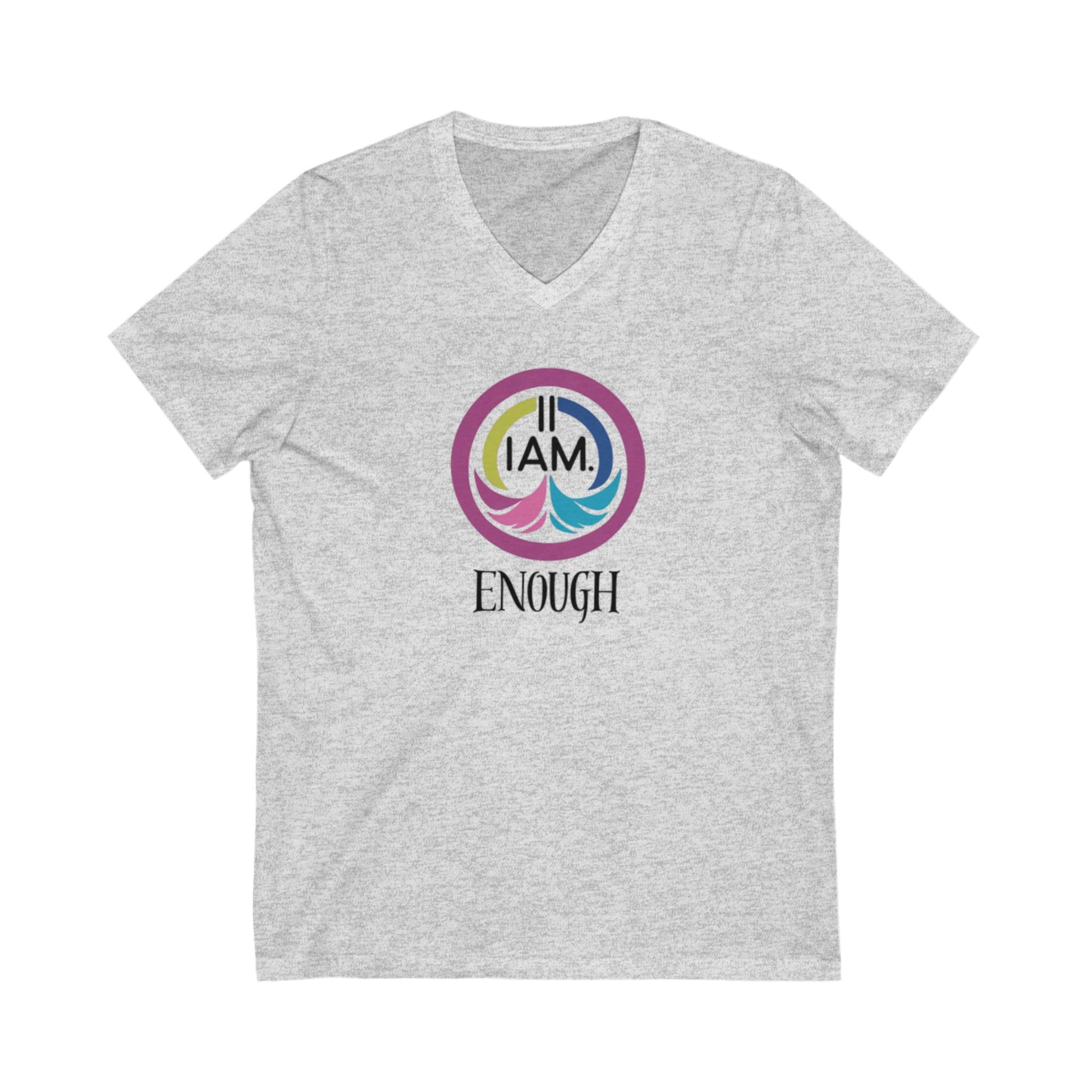 Empowering V-Neck Tee | I AM ENOUGH