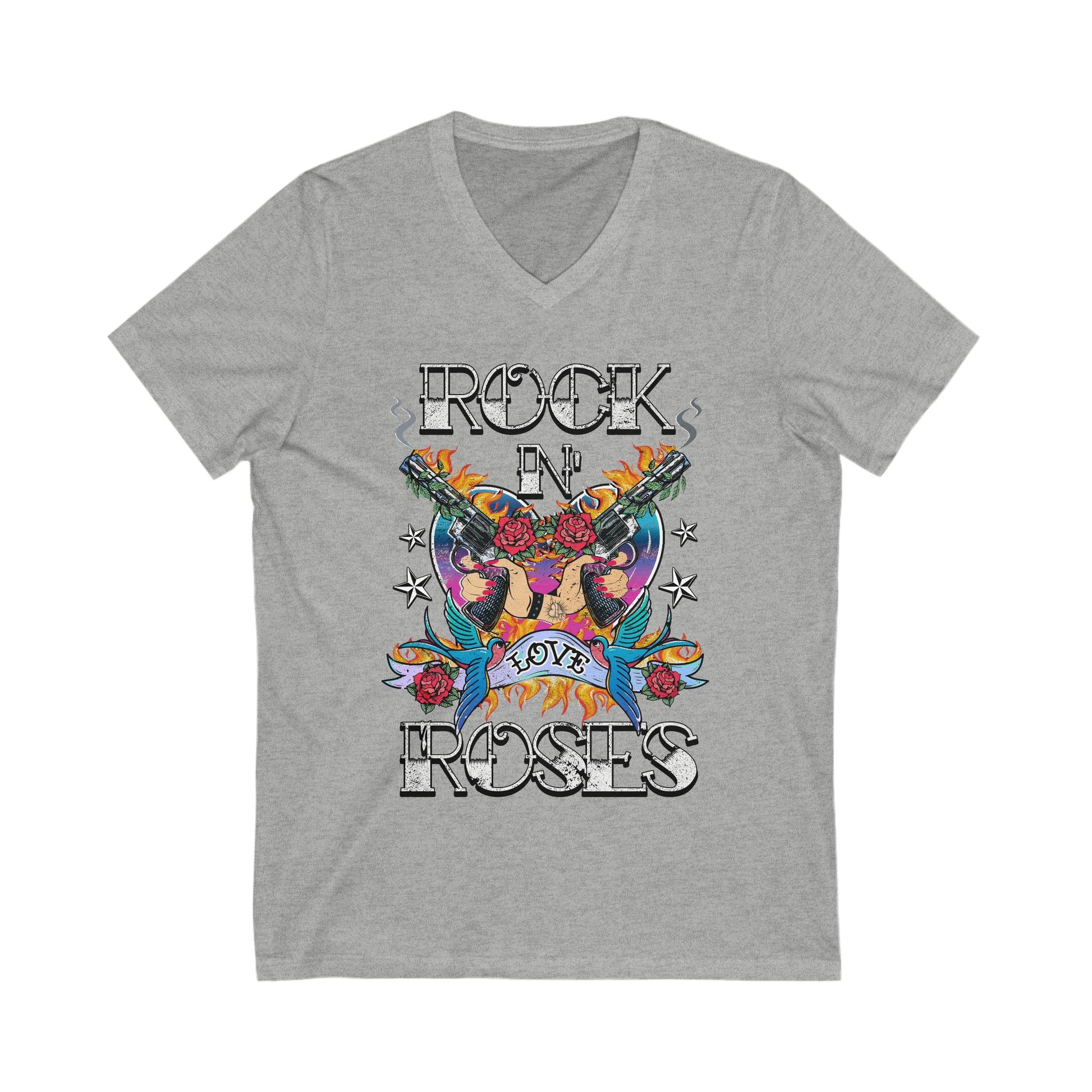 Rock 'n' Roses V-Neck