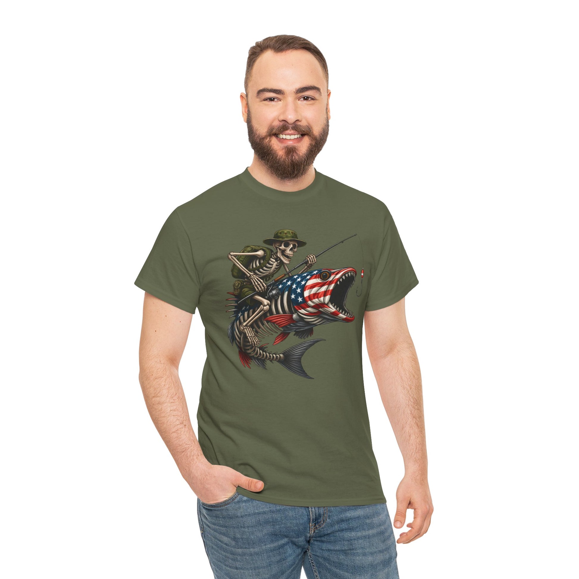 Fishing Skeleton Tee