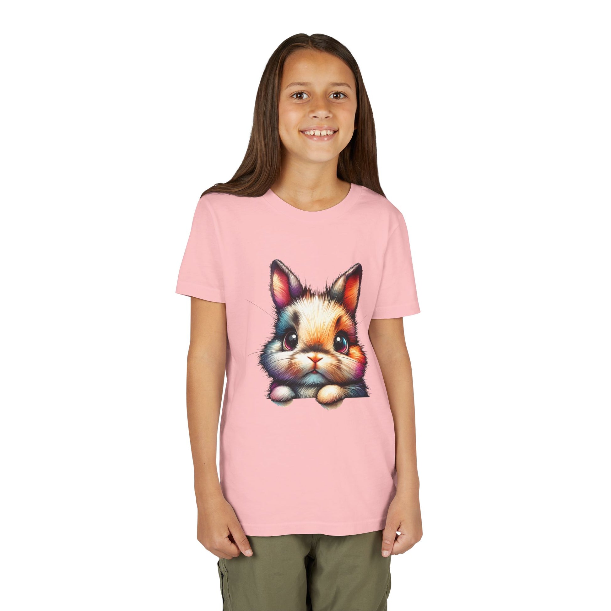 Colorful Bunny Youth Short Sleeve Tee