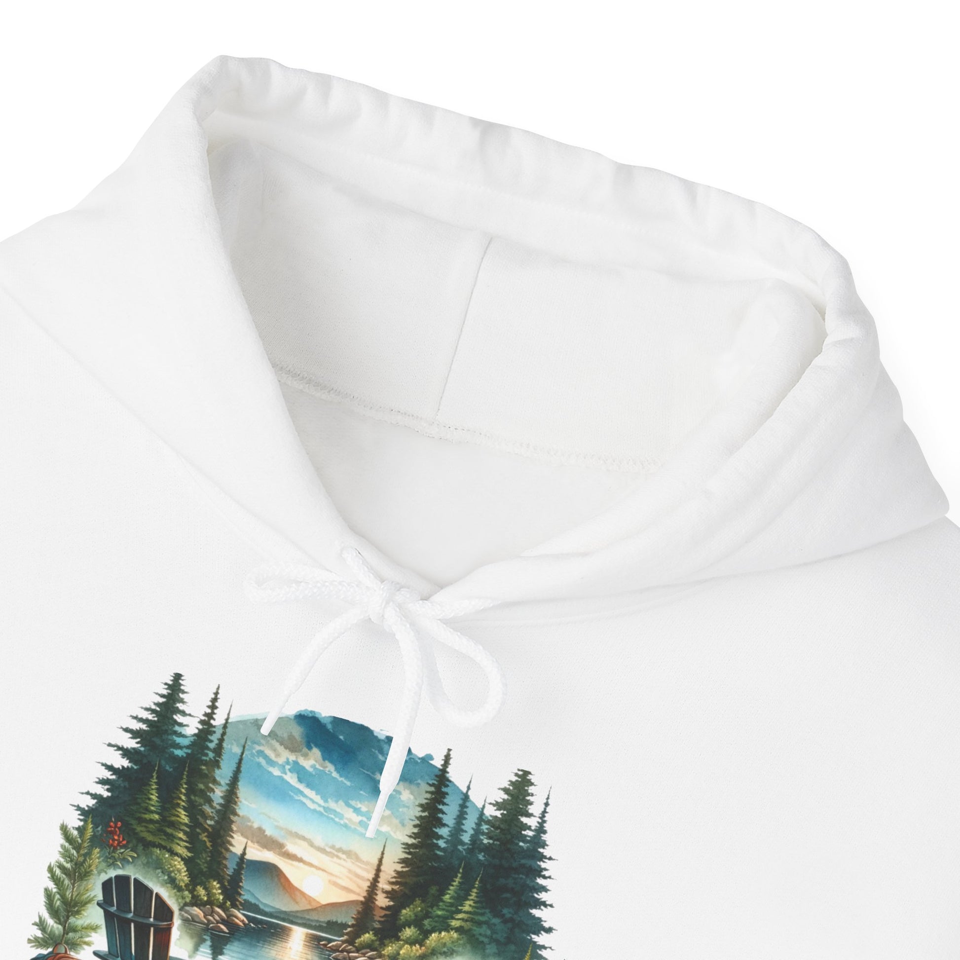 Lakeside Campfire Escape Hoodie – Cozy Outdoor Adventure Vibes