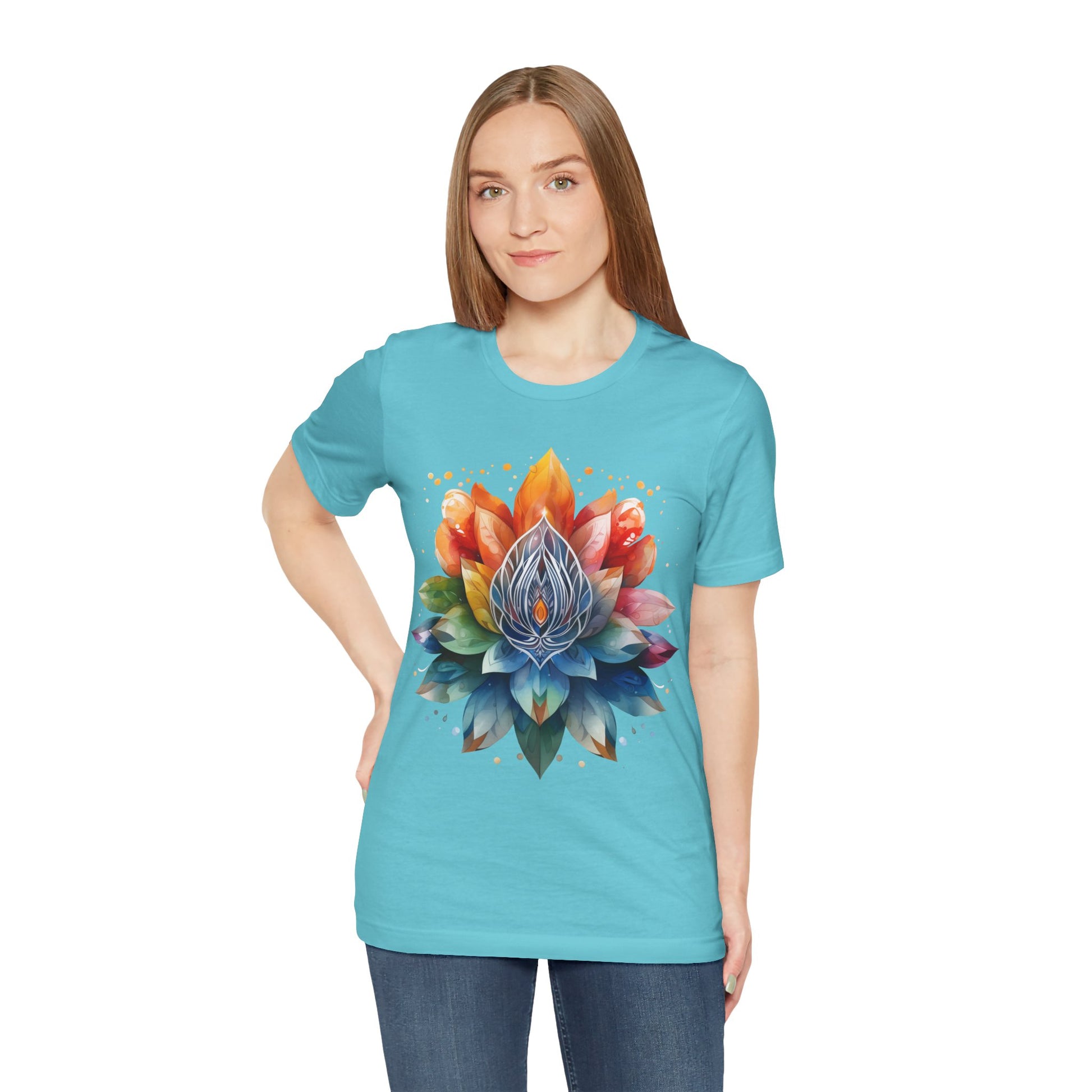 Colorful Lotus Flower T-Shirt
